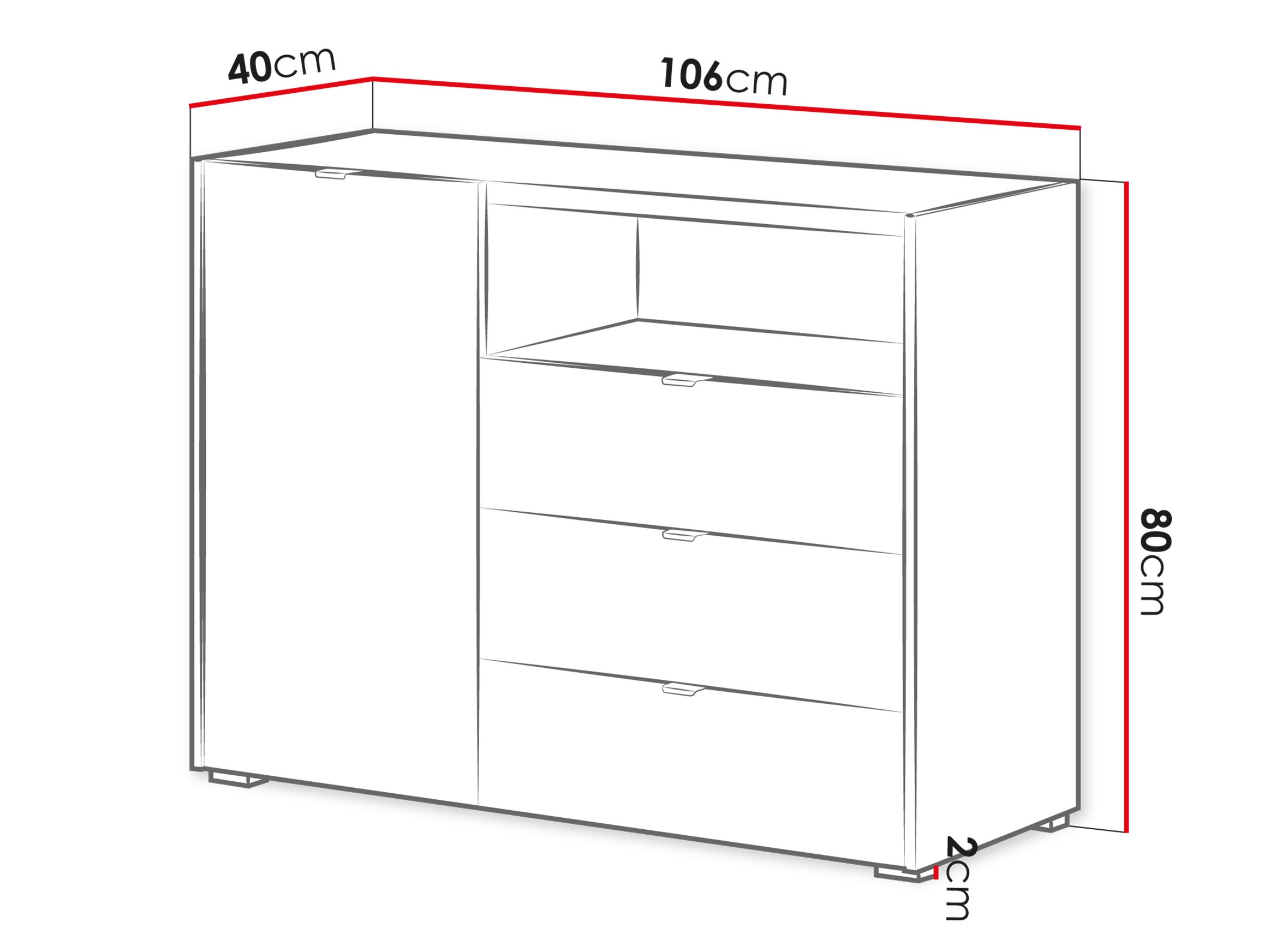 Komoda Comfivo Vomoro 100