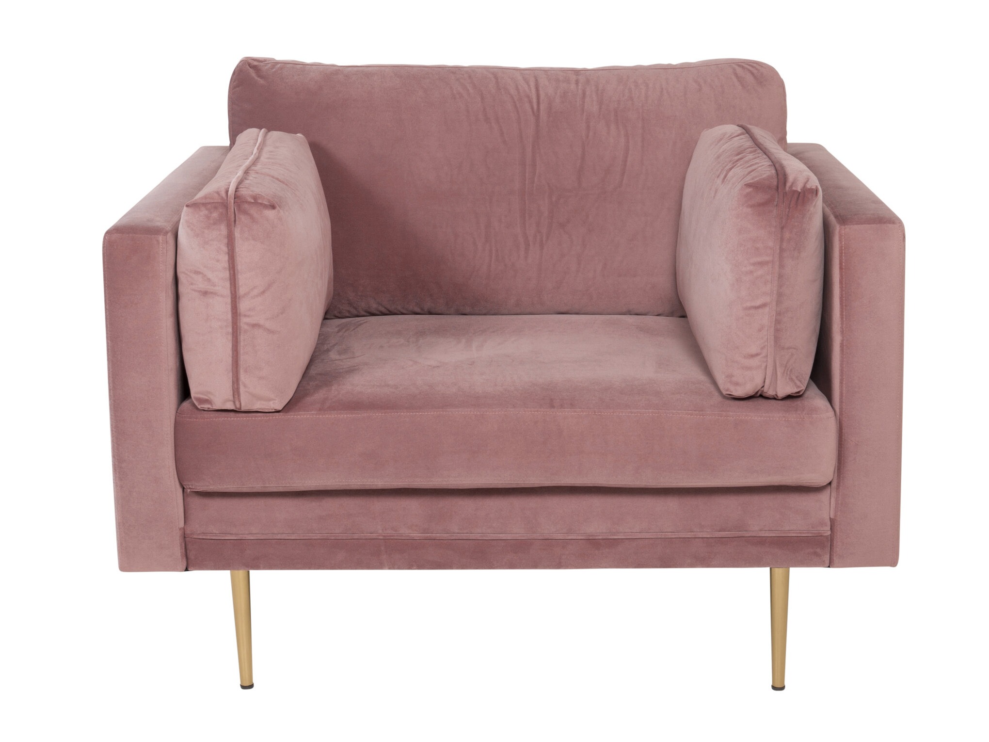 Fotelja Dallas 100 (Dusty ružičasta + Smeđa)