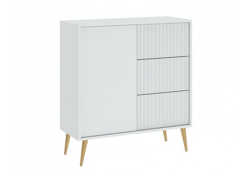 Komoda Cirferi 100 (Bijela + Zlatna)