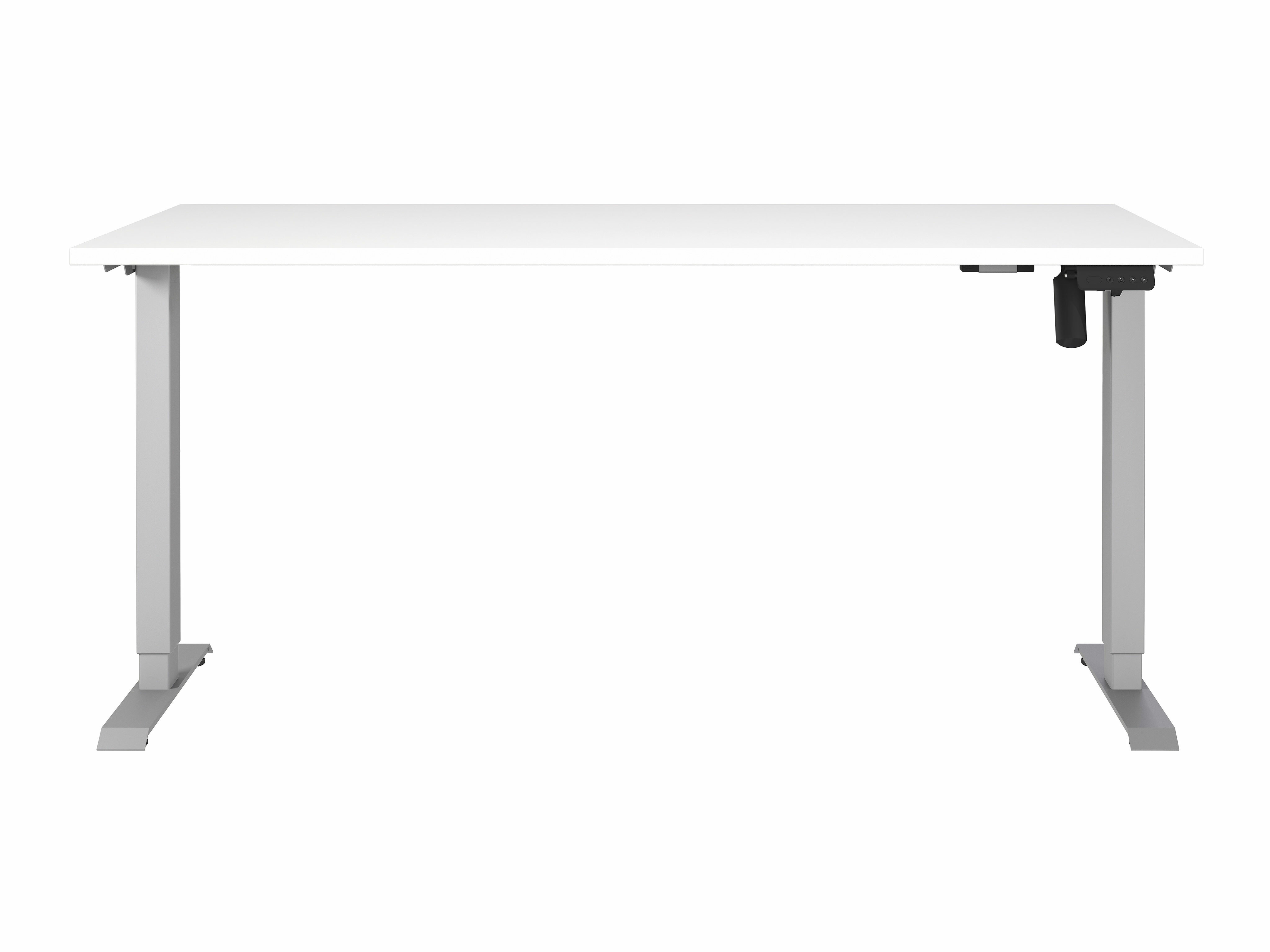 Radni stol podesiv po visini Lartesi 117 (Bijela + Srebro)