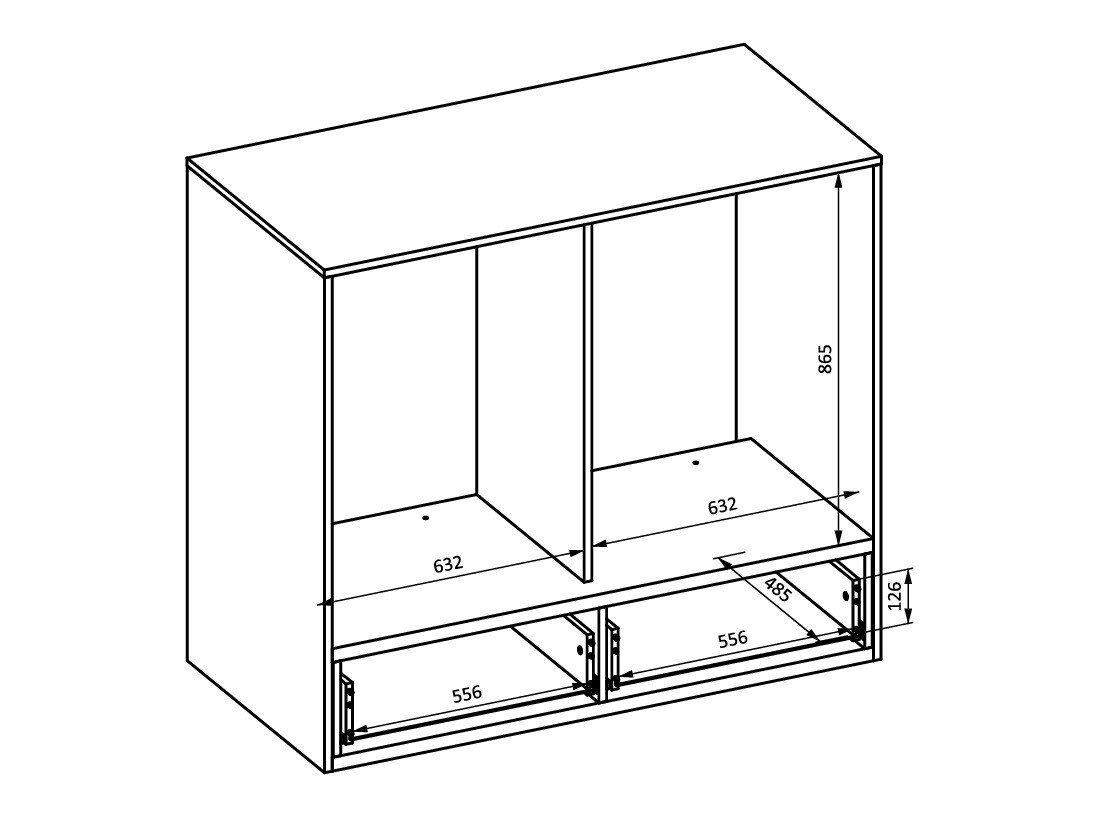 Kupaonska polica Austin 368 (Crna)