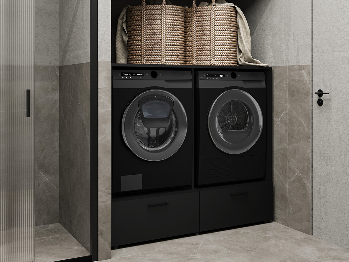 Kupaonska polica Austin 368 (Crna)