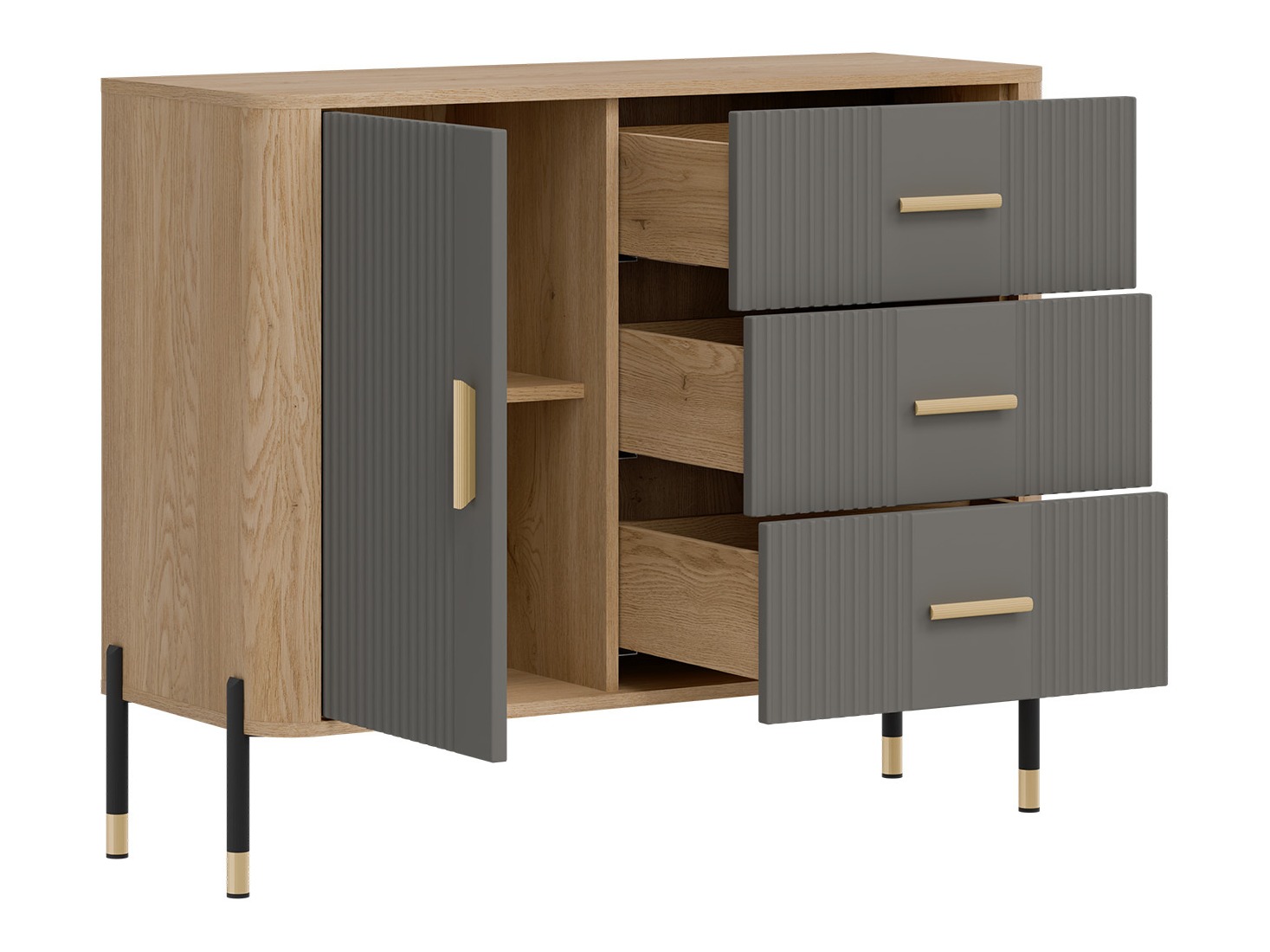 Komoda Flosora 107 (Siva)