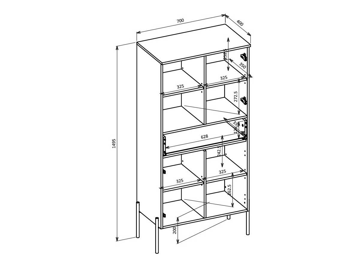 Set za dnevni boravak Levtenu 118 (Hrast)