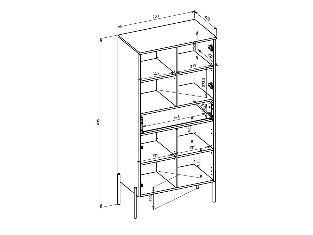 Set za dnevni boravak Levtenu 119 (Hrast + Kašmir)