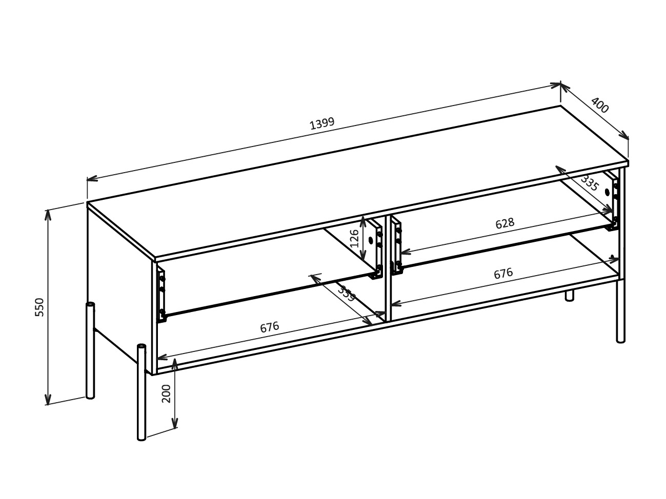 Set za dnevni boravak Levtenu 119 (Hrast + Kašmir)