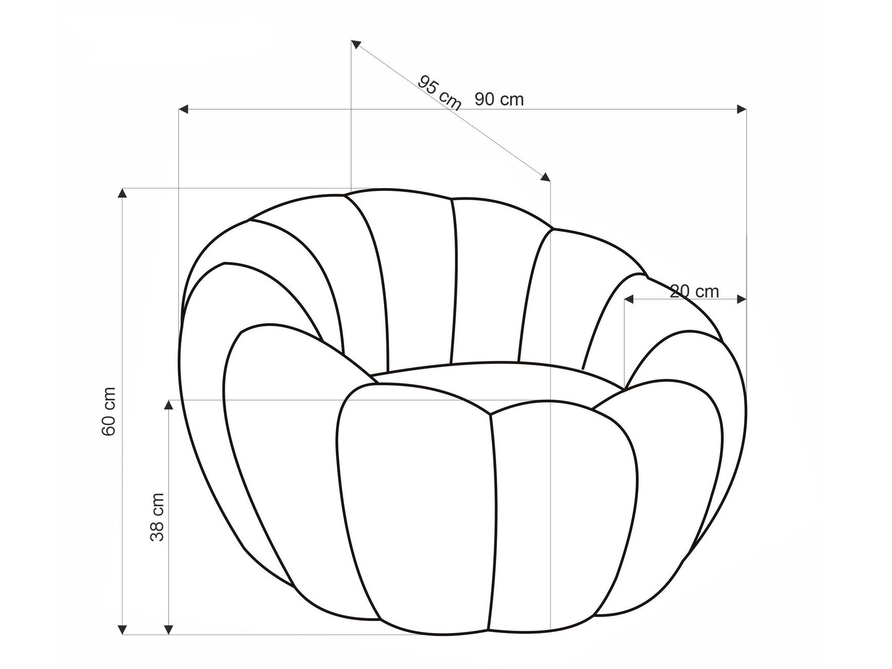 Fotelja Houston 2018 (Žuta)