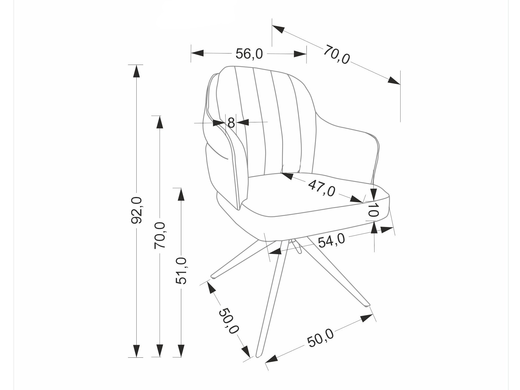 Stolica Houston 2019 (Bež)