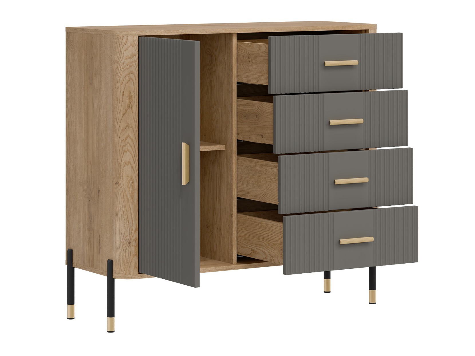 Komoda Flosora 117 (Siva)