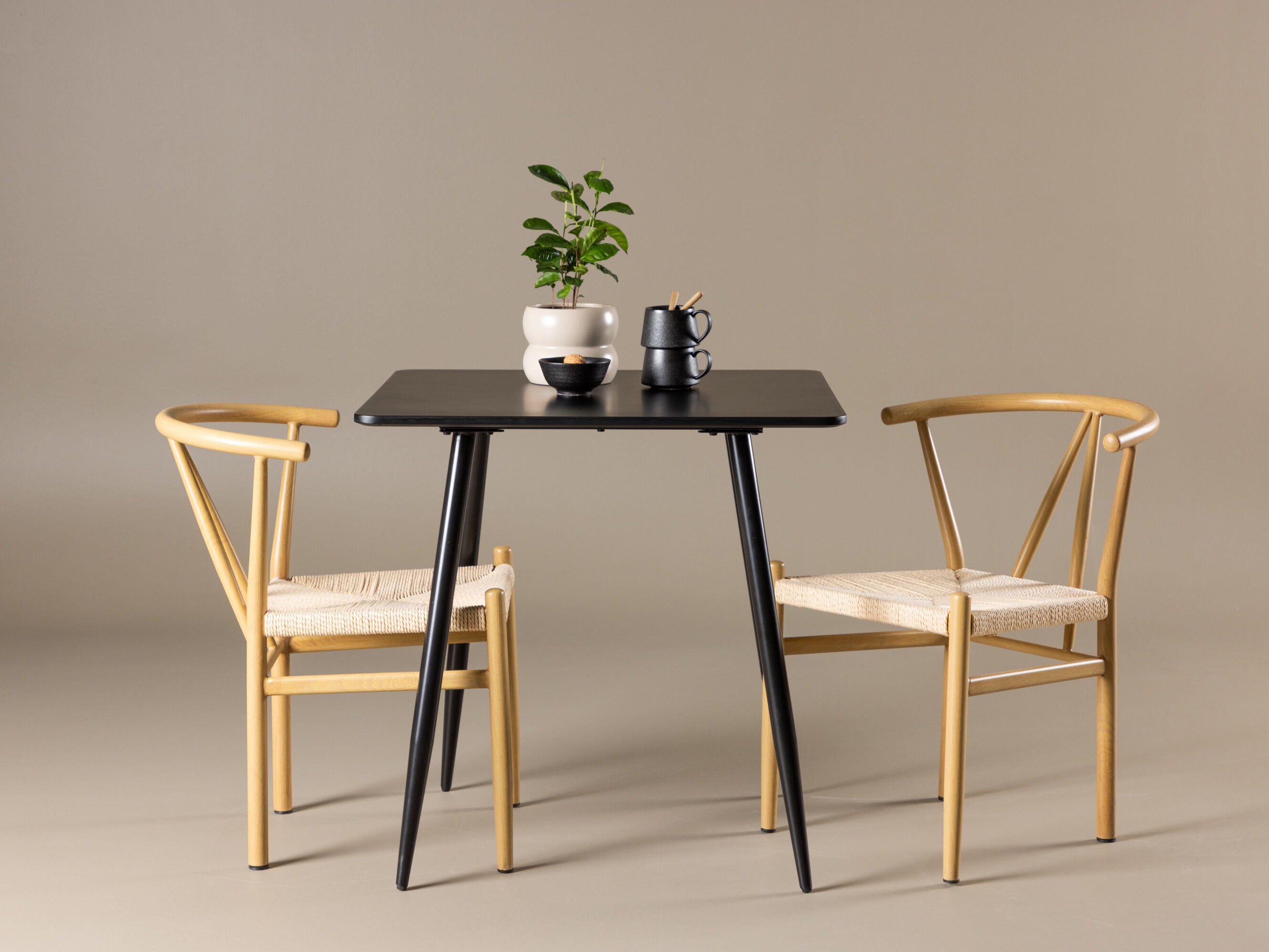 Blagovaonski set Dallas 4920 (Bež + Svijetlo smeđa)