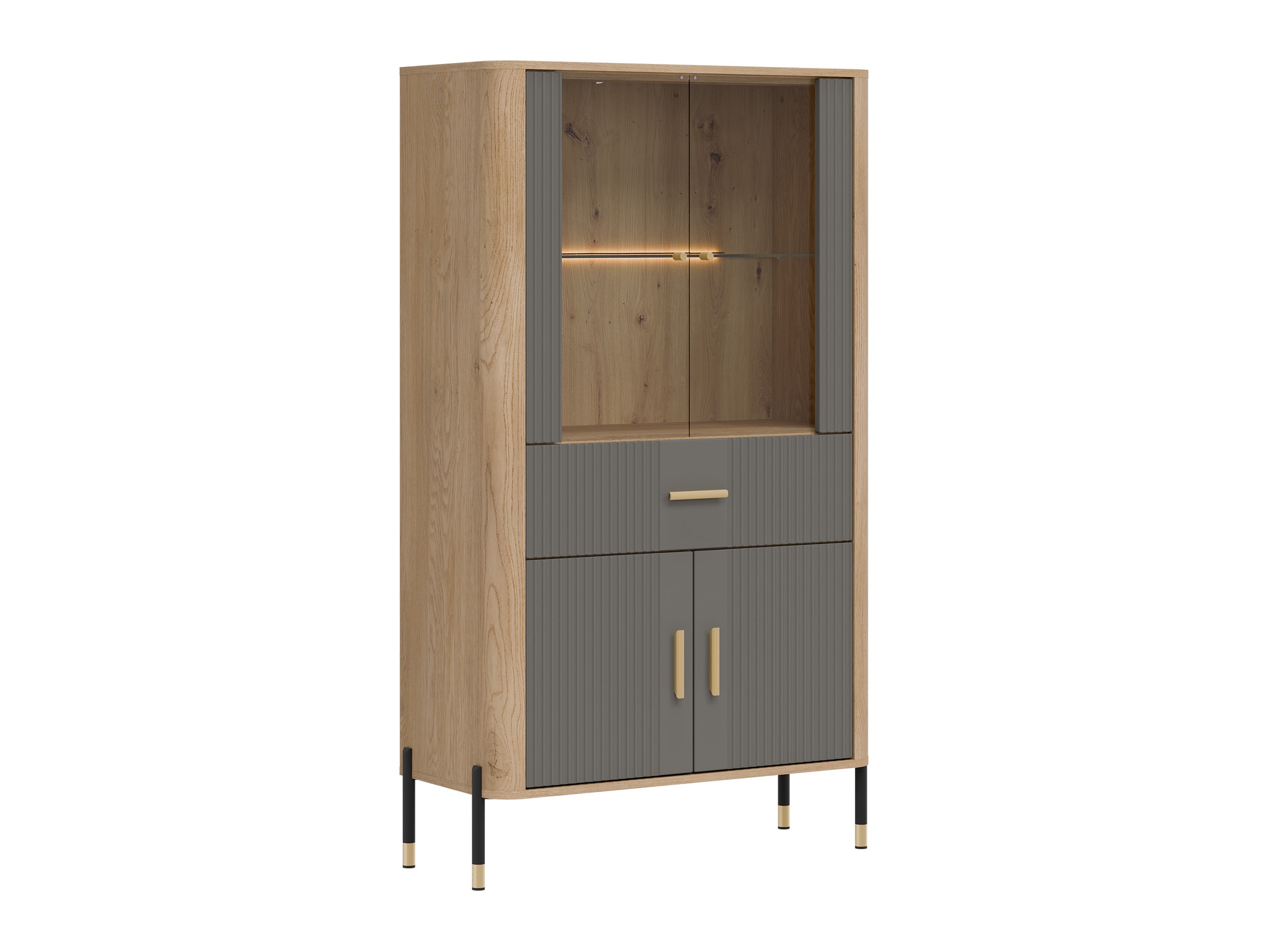 Polica Flosora 125 (Siva)