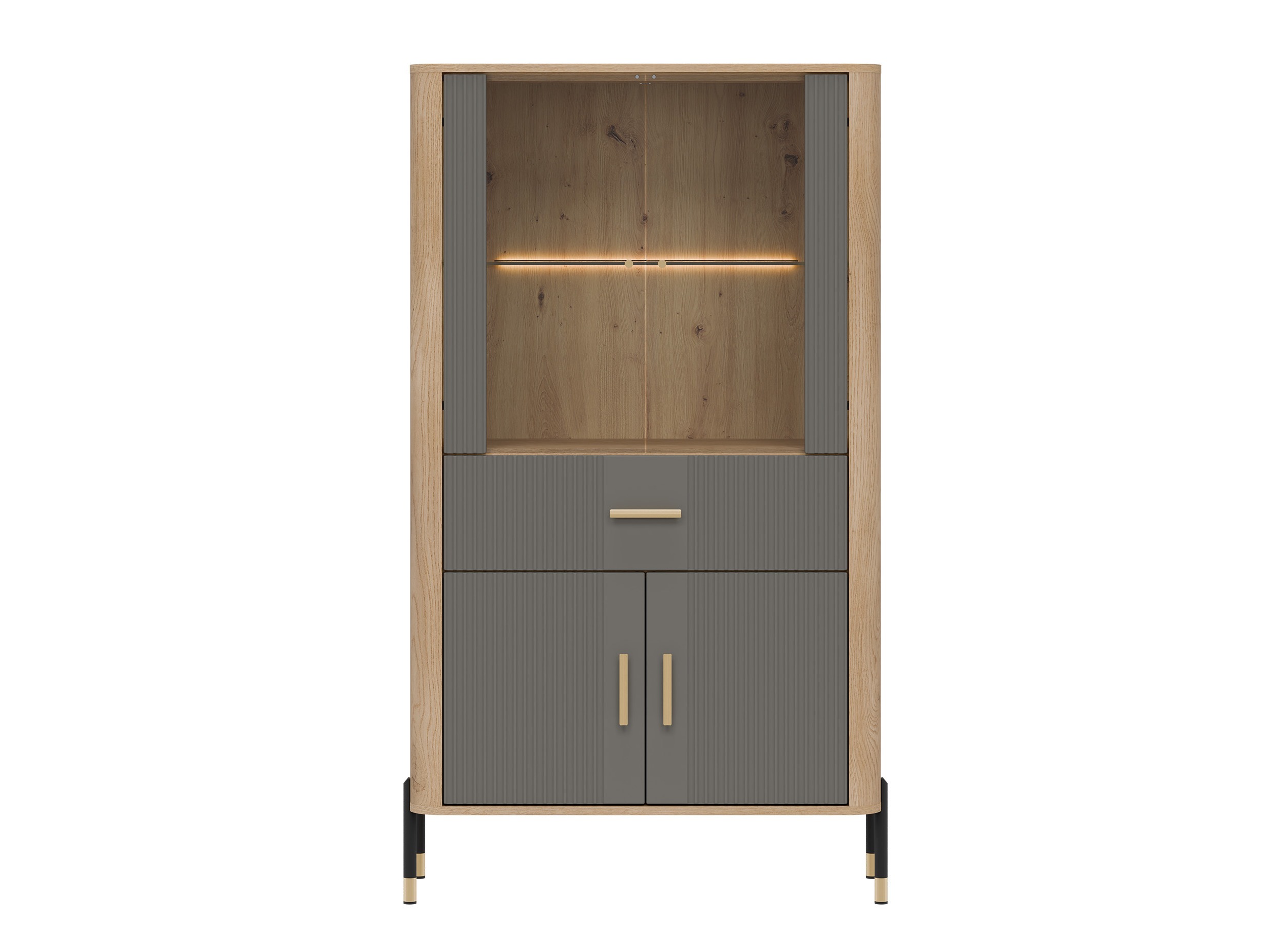 Polica Flosora 125 (Siva)