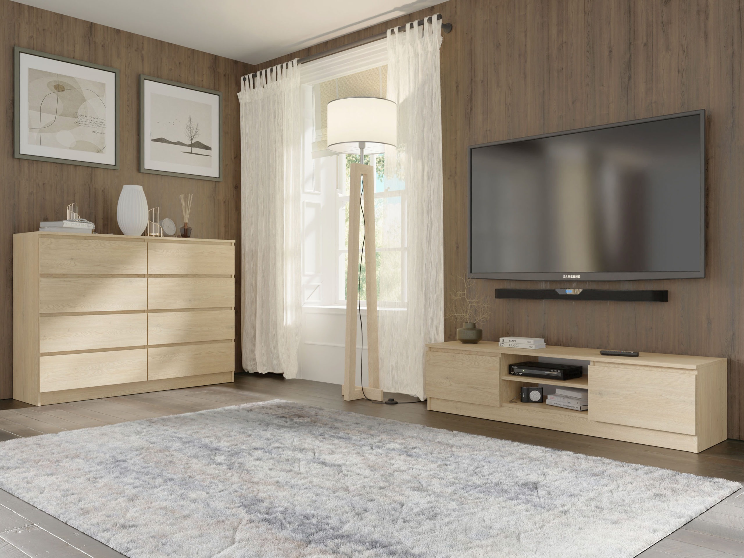 TV stol Buffalo 198 (Hrast)