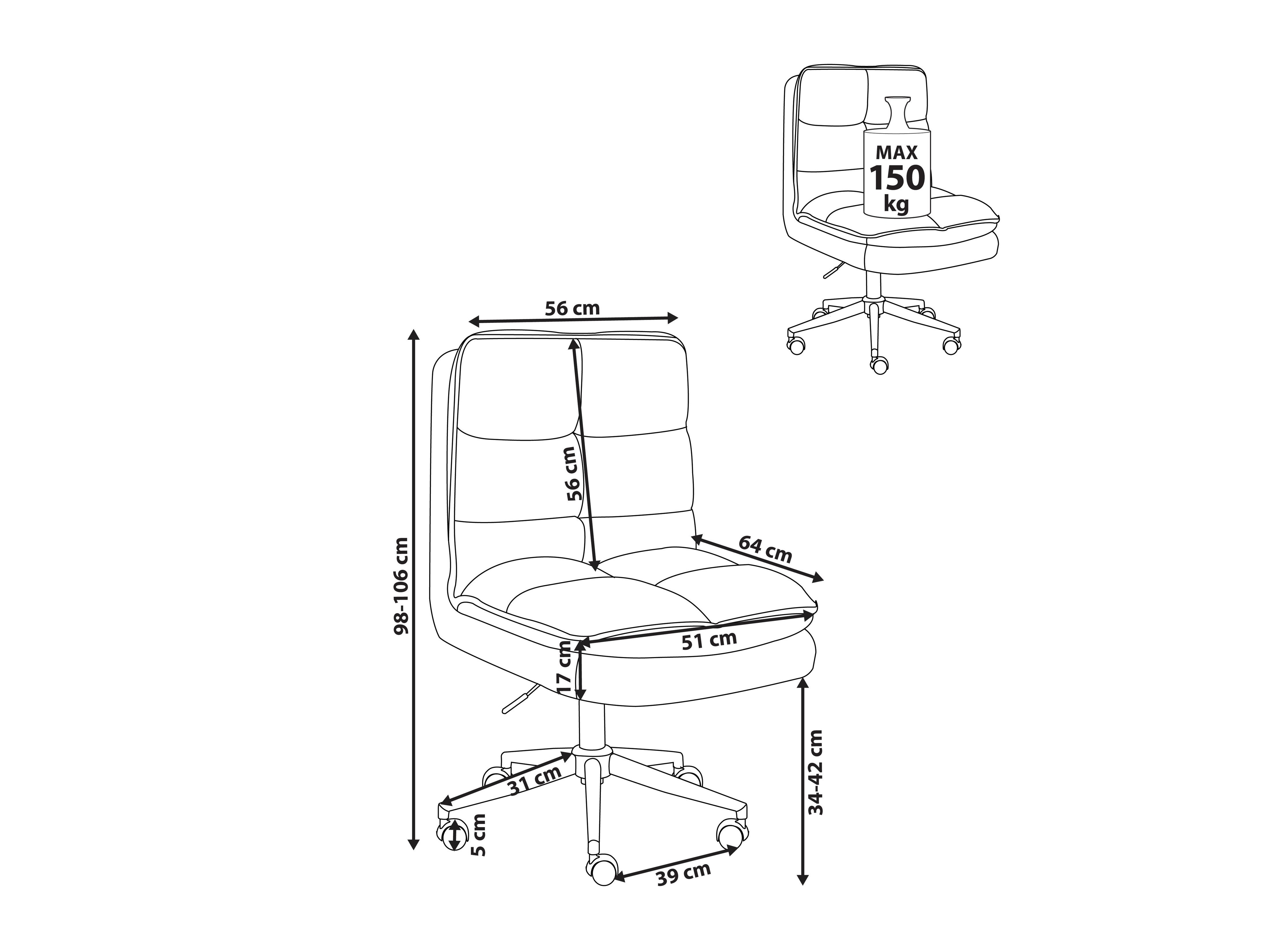 Uredska stolica Berwyn 2761 (Coral)