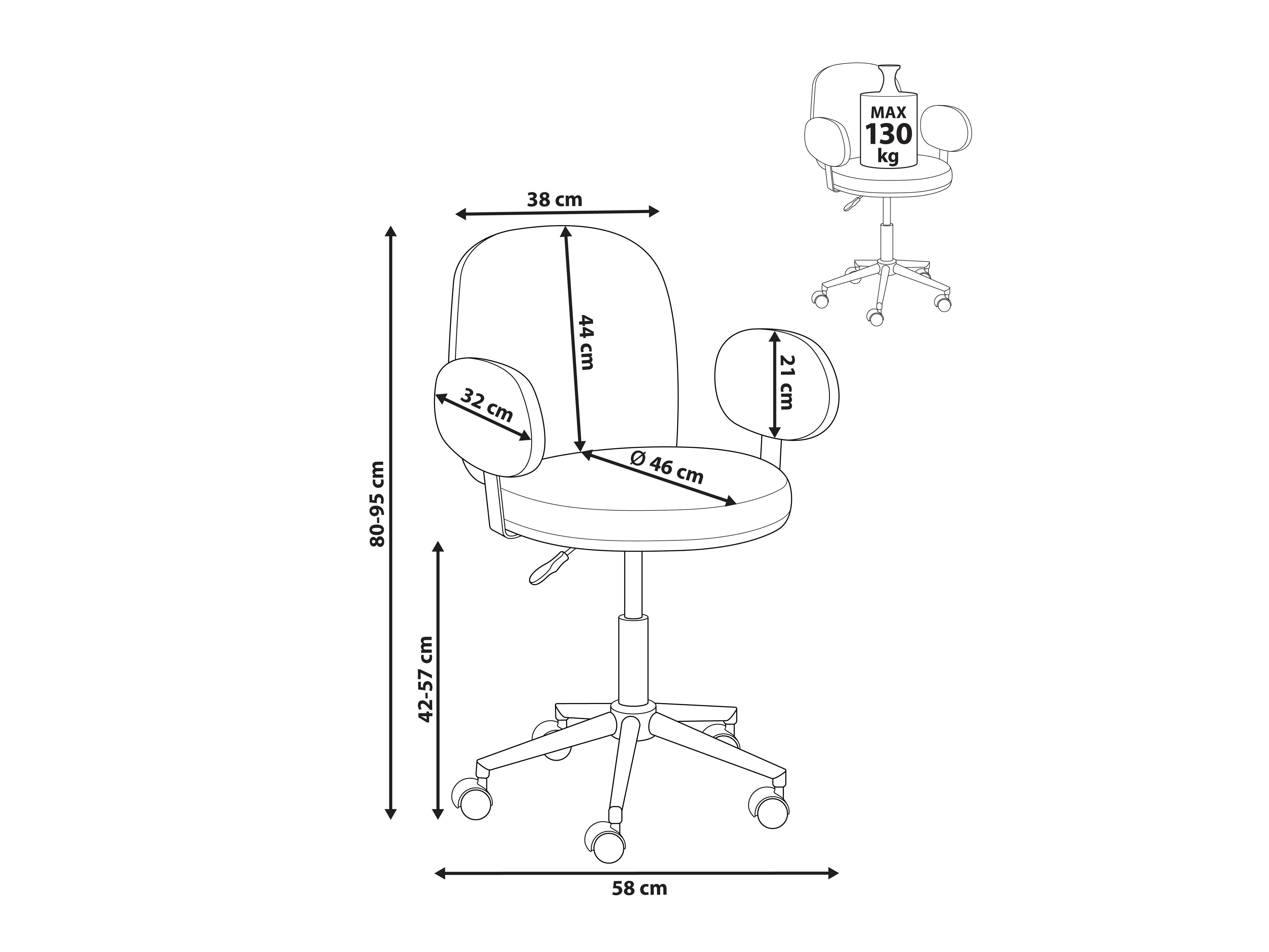 Uredska stolica Berwyn 2763 (Bijela)