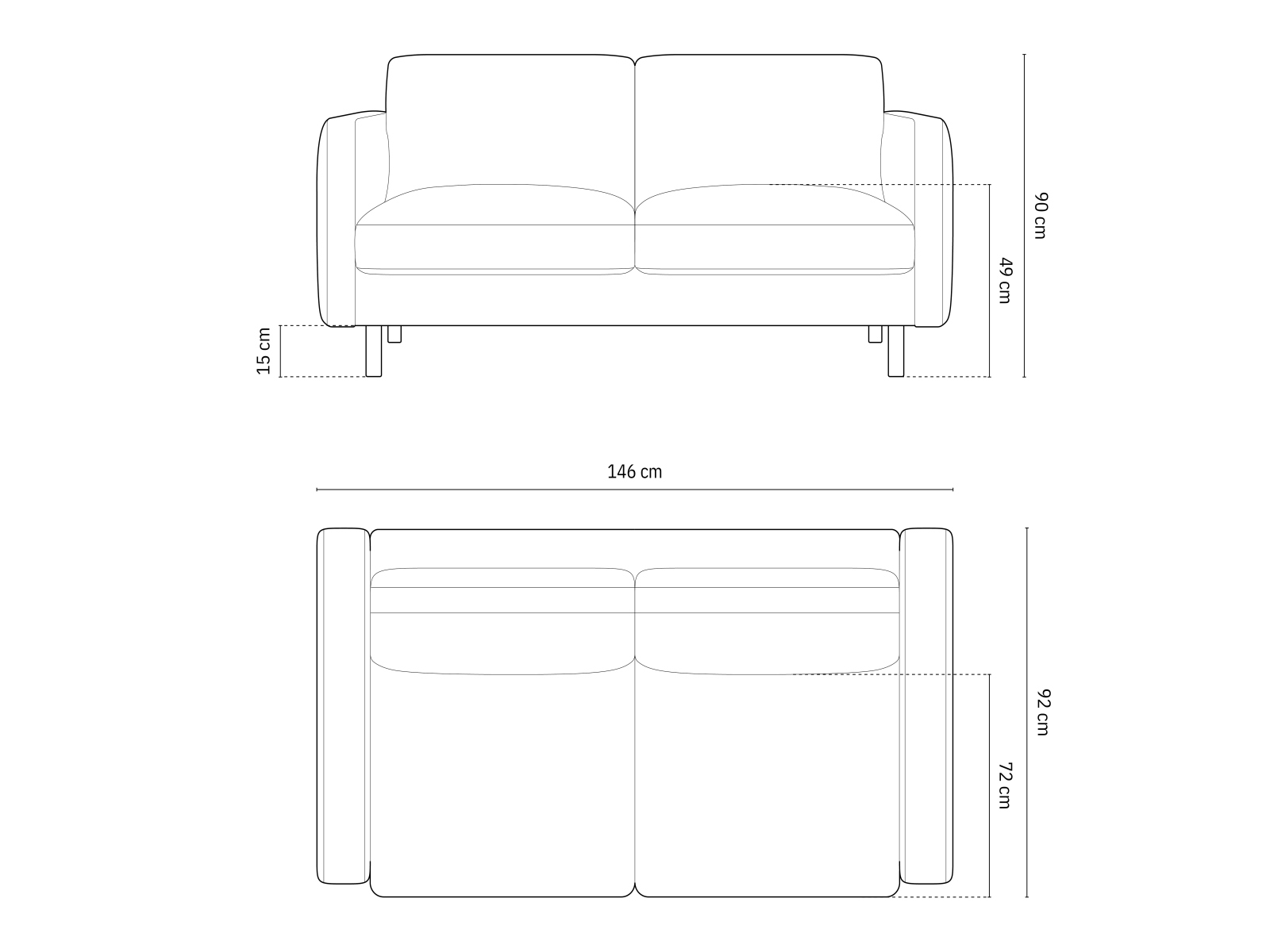 Kauč Delavie 100 (Paris Cream)