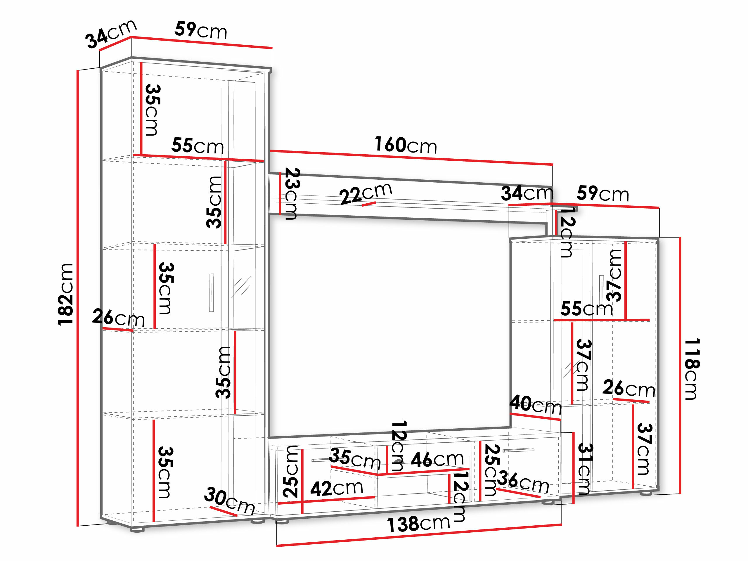 Set za dnevni boravak Bristol 134
