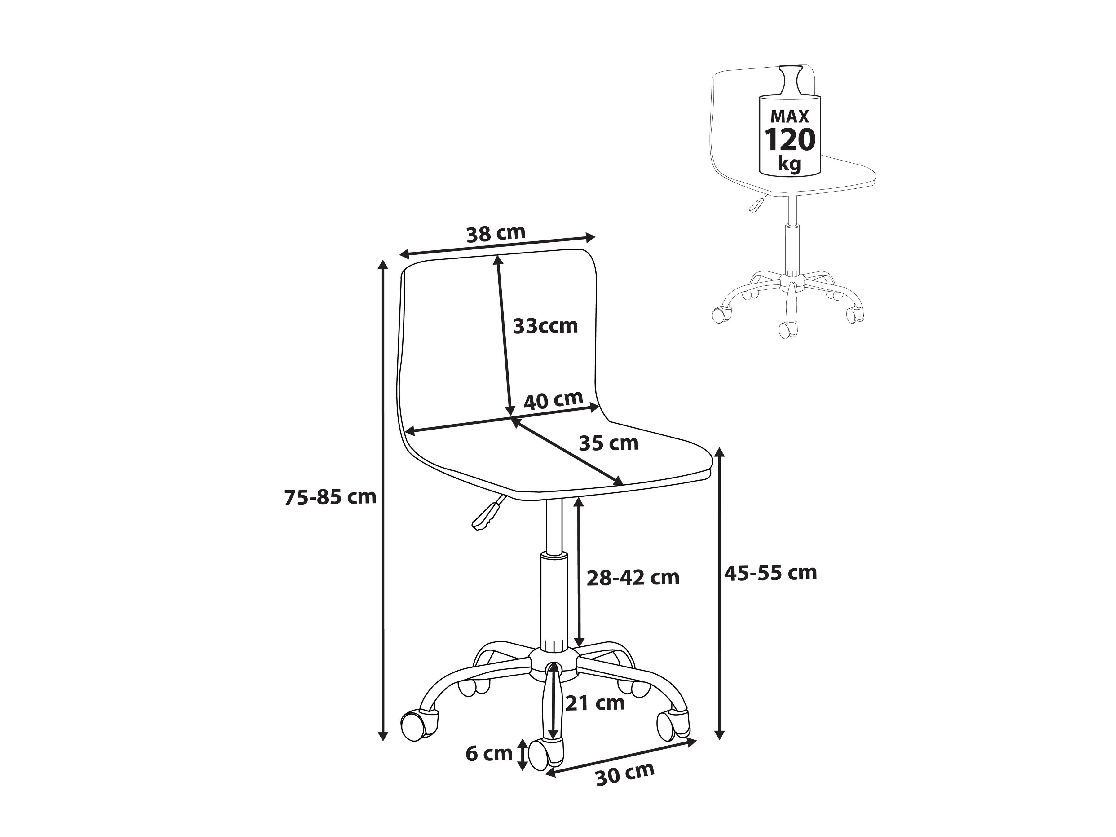 Uredska stolica Berwyn 2765 (Crna)