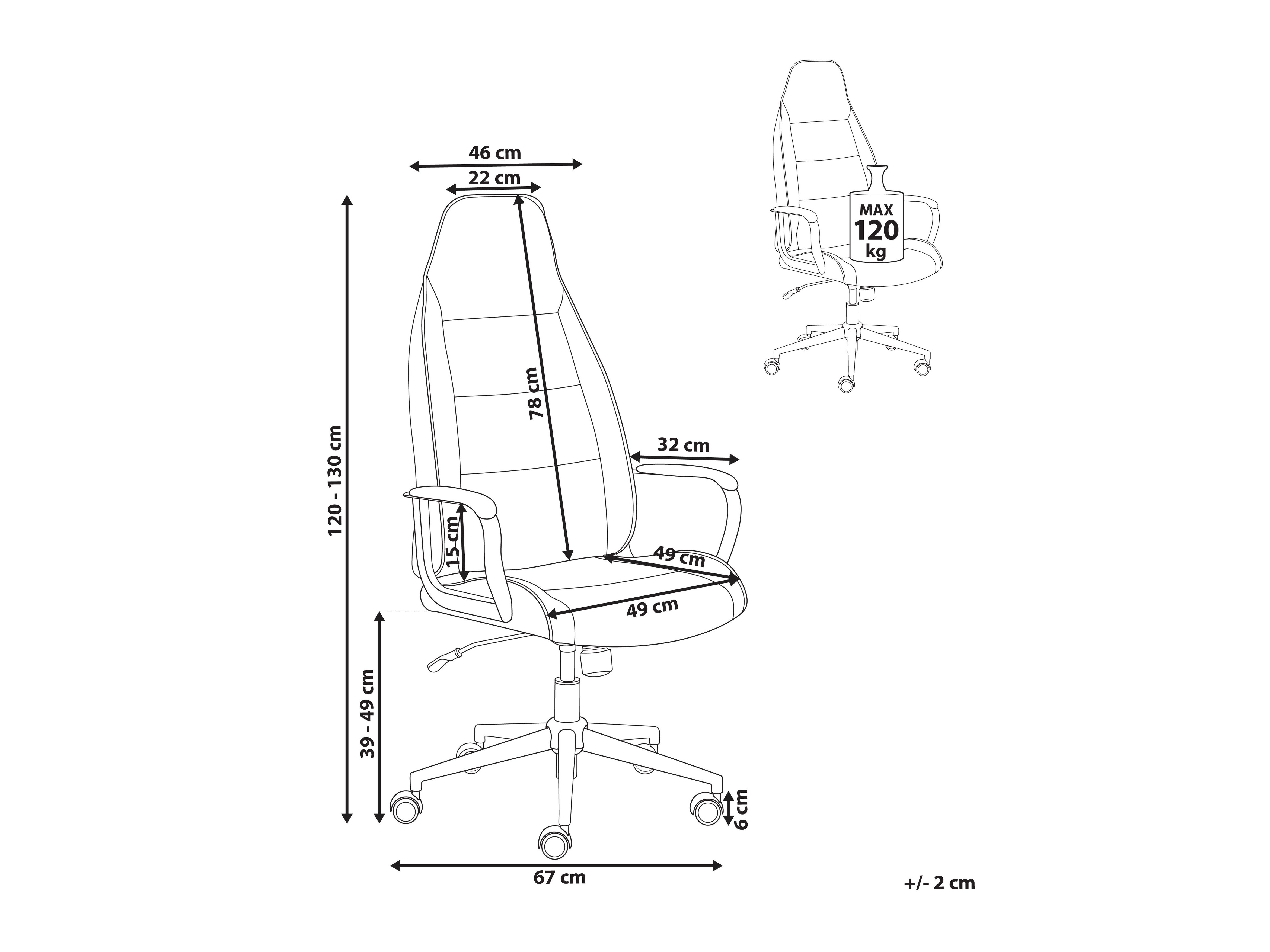 Uredska stolica Berwyn 2769 (Bijela)