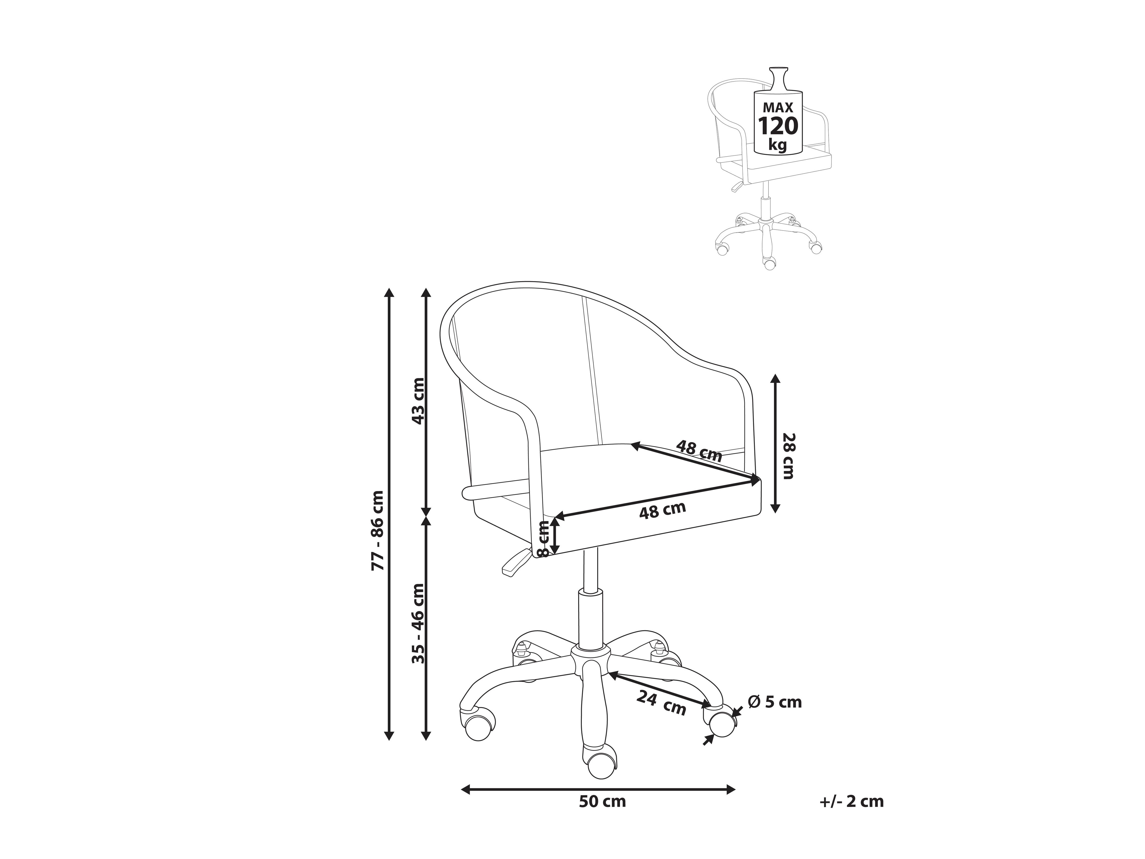 Uredska stolica Berwyn 2771 (Crna)