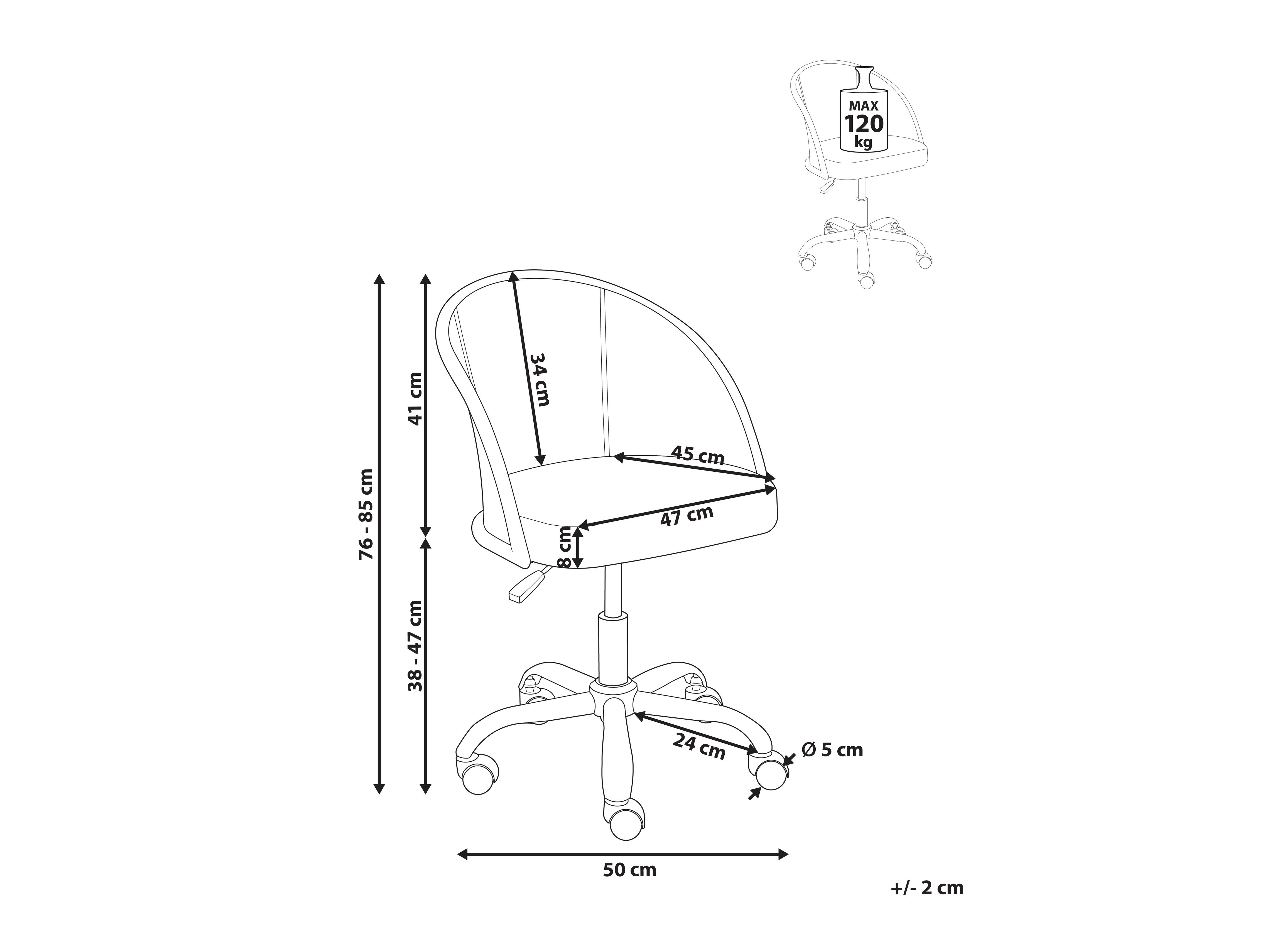 Uredska stolica Berwyn 2772 (Crna)