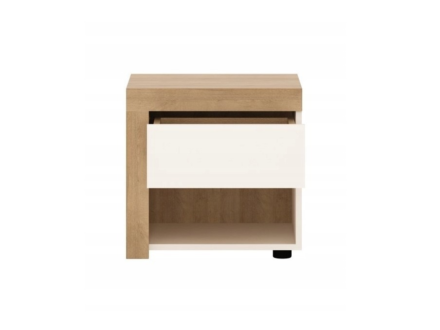 Set za spavaću sobu Feldeli 122 (Riviera hrast + Sjajno bijela)