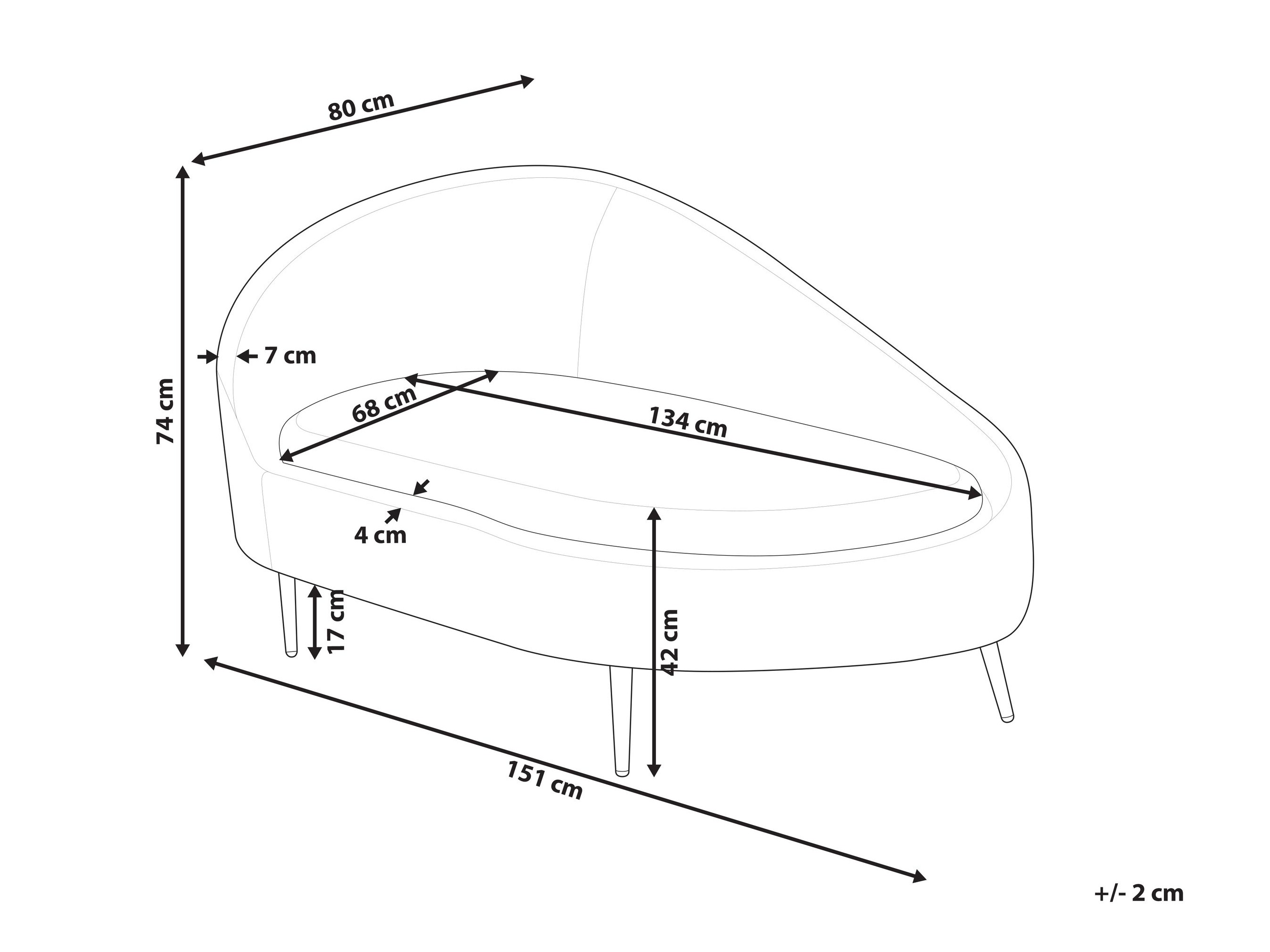 Ležaj Berwyn 2787 (Svijetlo smeđa)