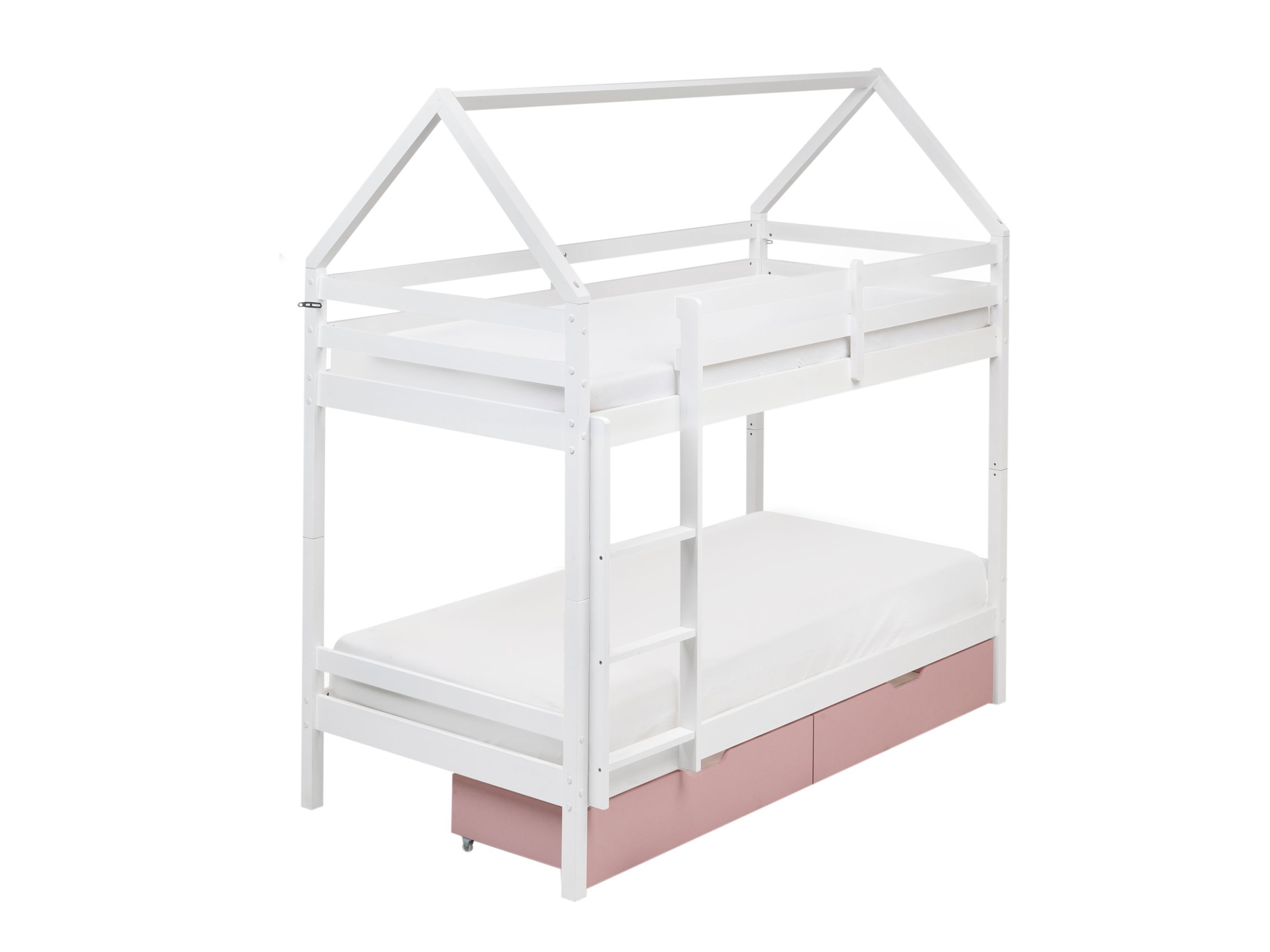 Krevet na kat Berwyn 2794 (Bijela + Ružičasta)