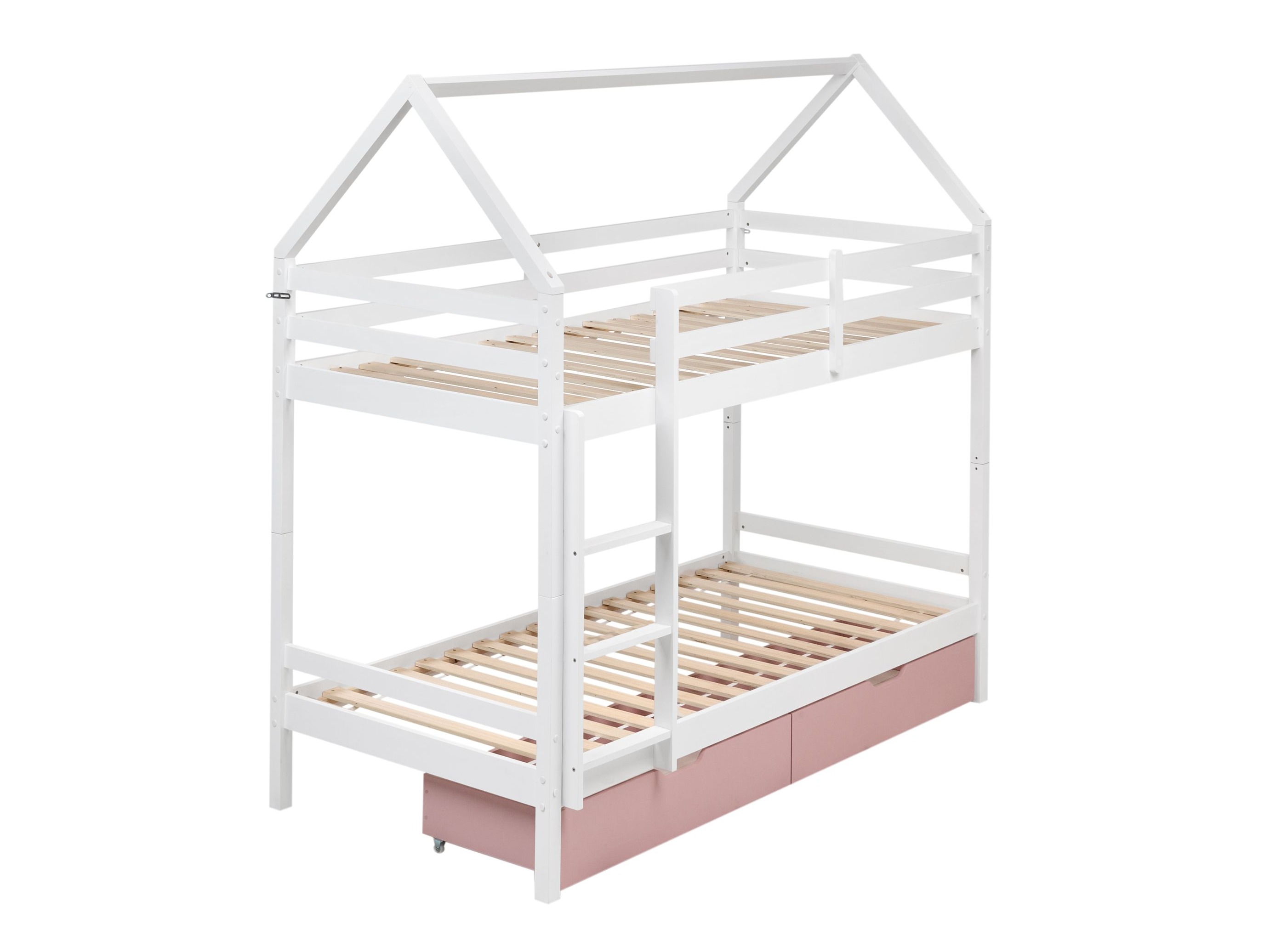 Krevet na kat Berwyn 2794 (Bijela + Ružičasta)