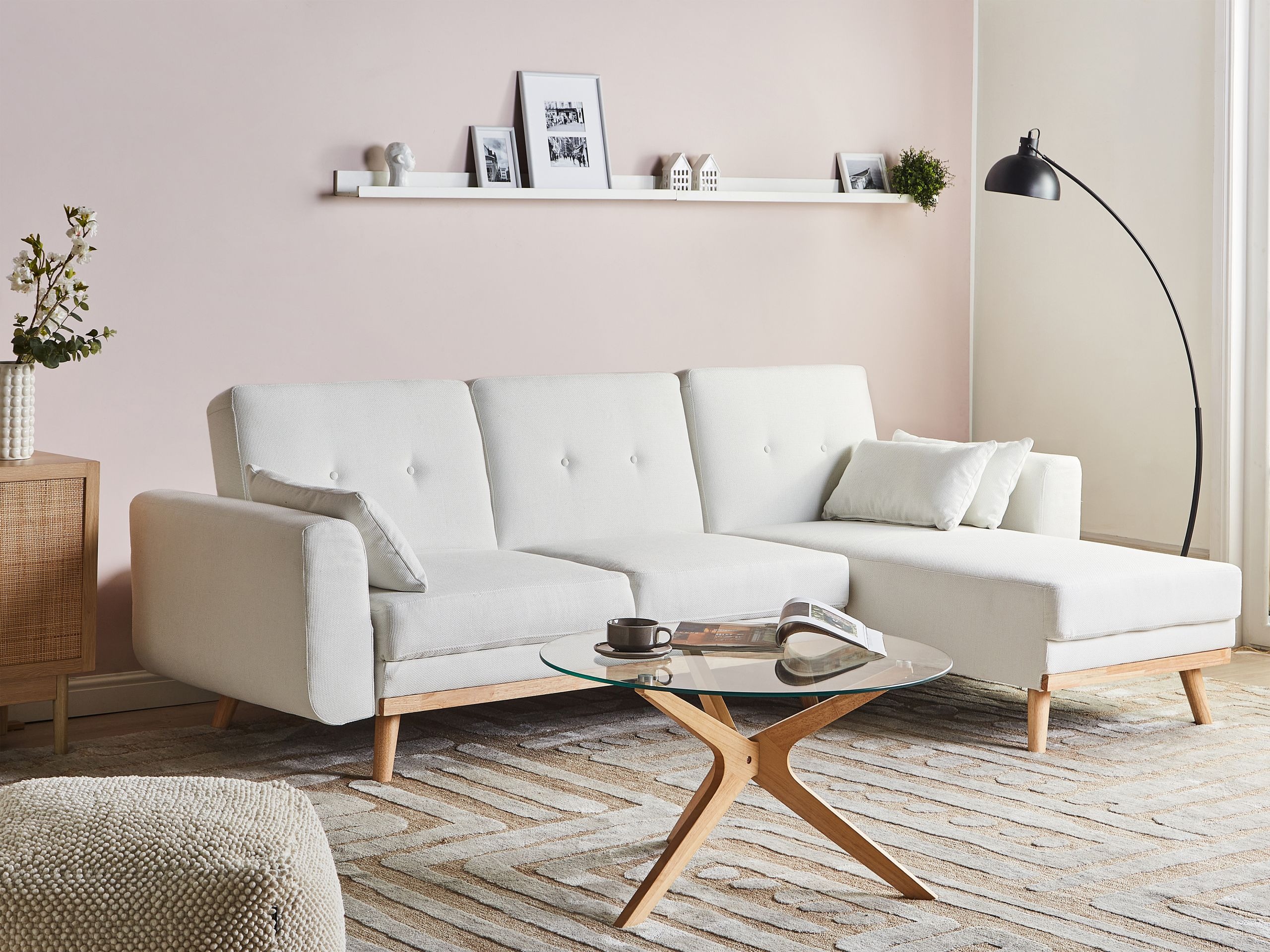 Kutna garnitura Berwyn 2795 (Bijela)