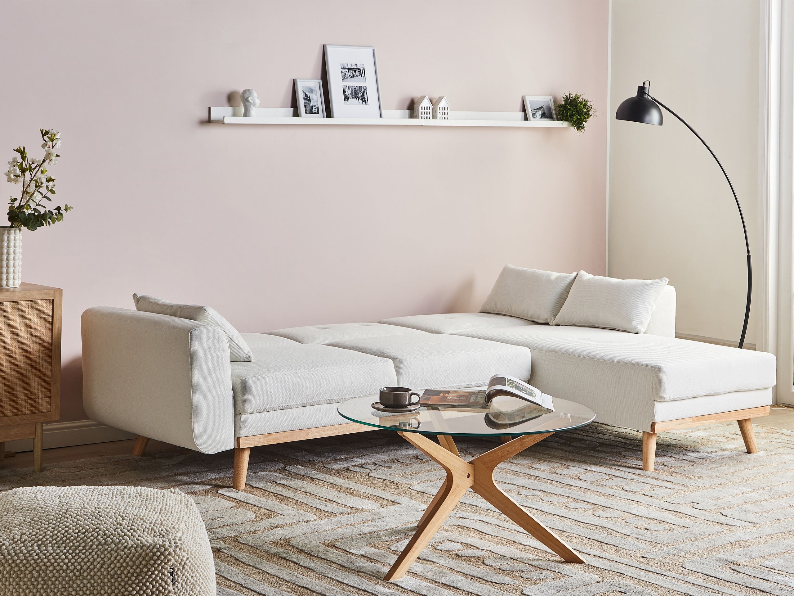 Kutna garnitura Berwyn 2795 (Bijela)