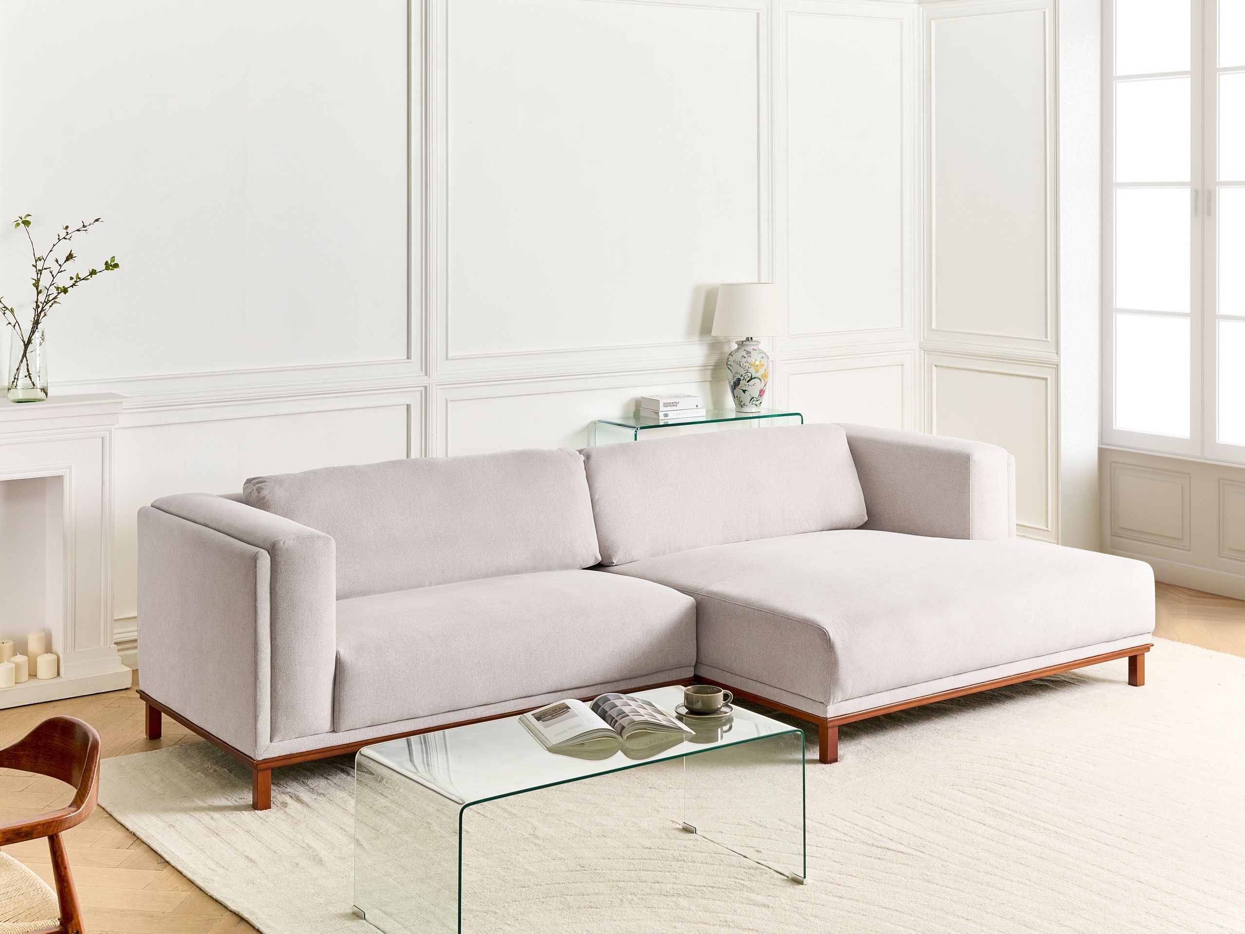 Kutna garnitura Berwyn 2798 (Svijetlo bež)