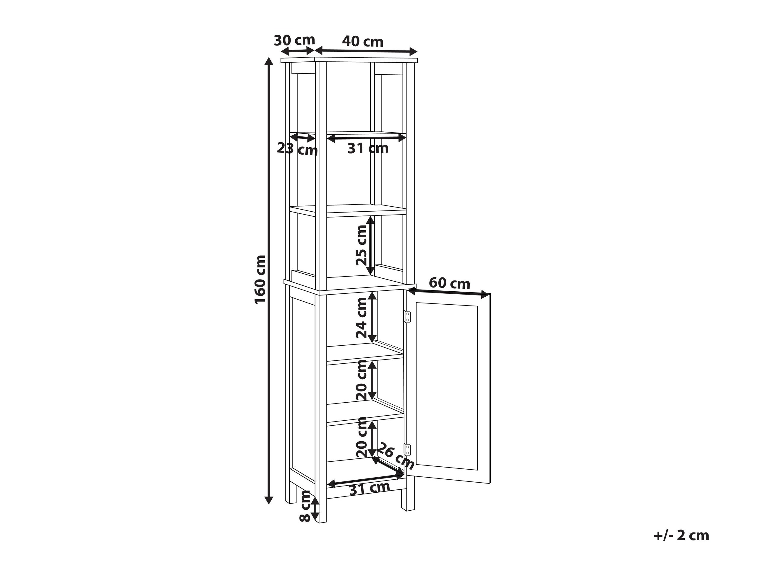 Kupaonska polica Berwyn 2803