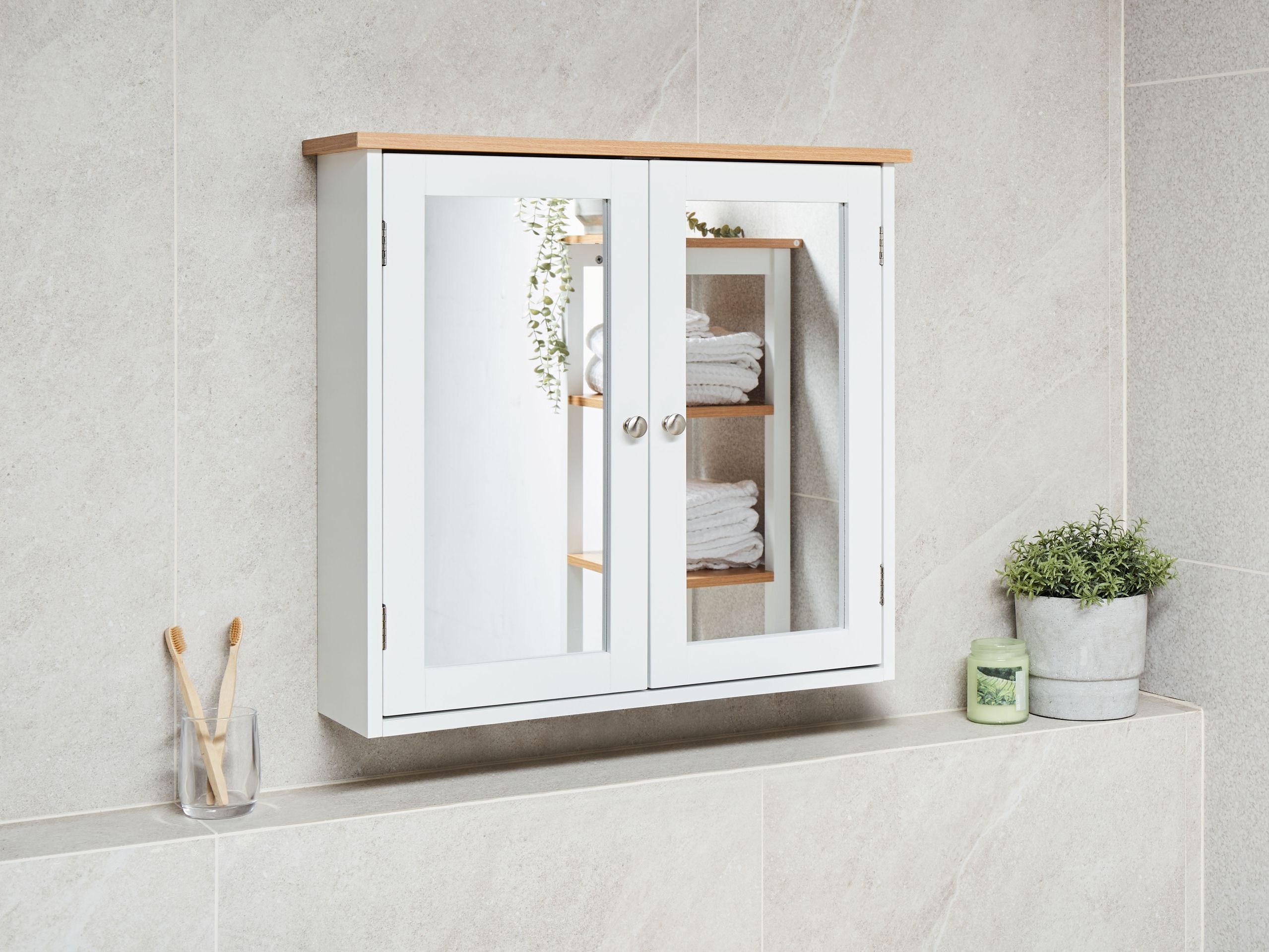 Kupaonski ormarić s ogledalom Berwyn 2800