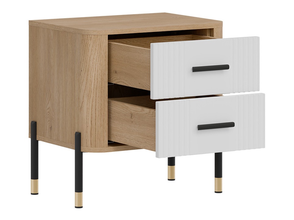 Noćni ormarić Flosora 140 (Bijela)