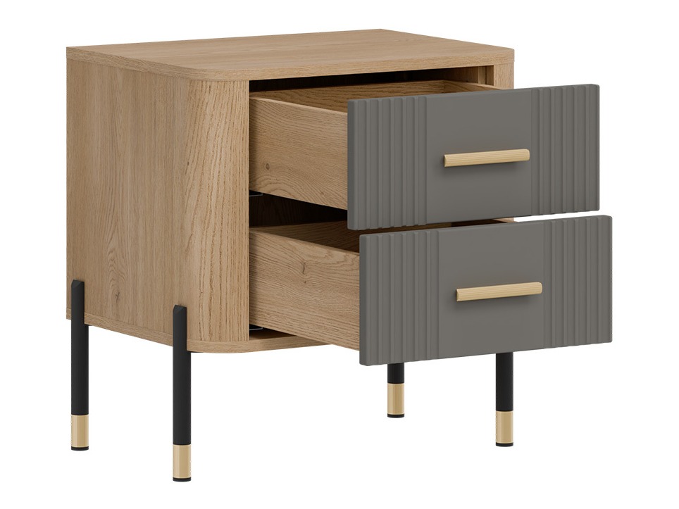 Noćni ormarić Flosora 140 (Siva)