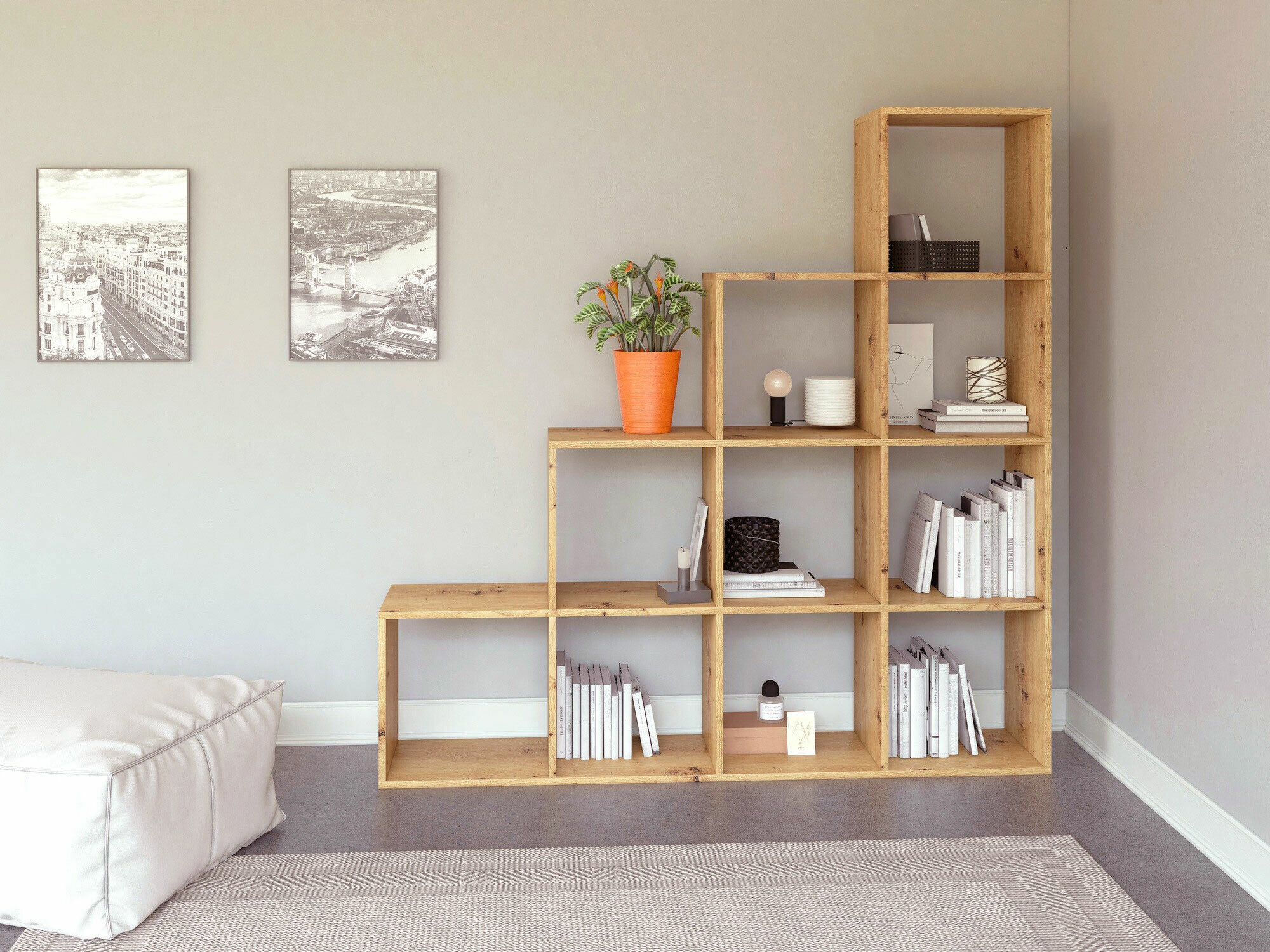 Polica Mandeville 233 (Hrast Artisan)