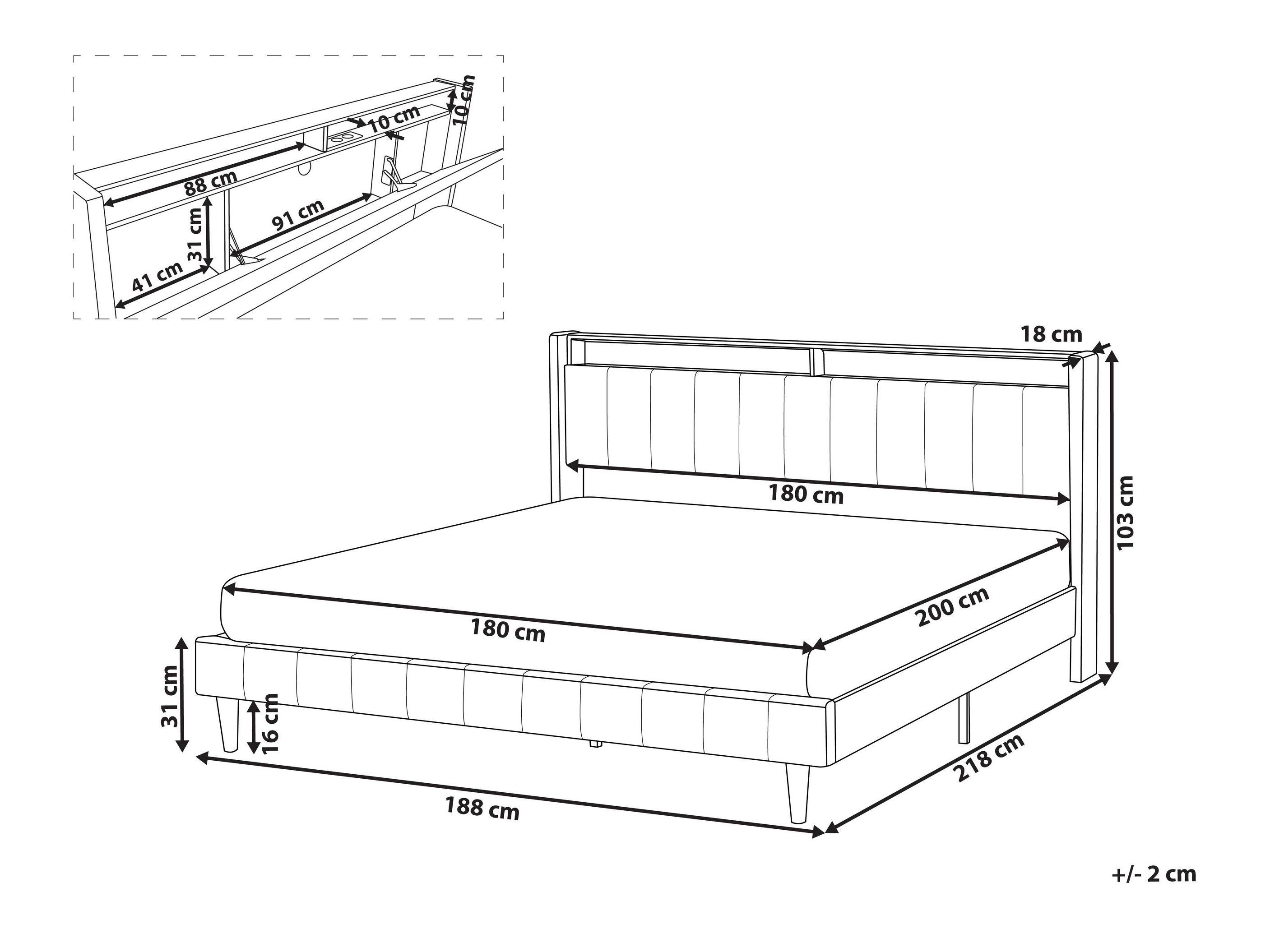 Krevet Berwyn 2804 (Bež)