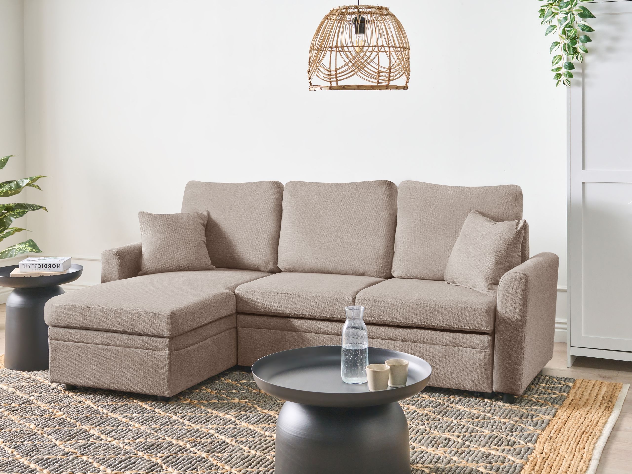 Kutna garnitura Berwyn 2805 (Svijetlo smeđa)