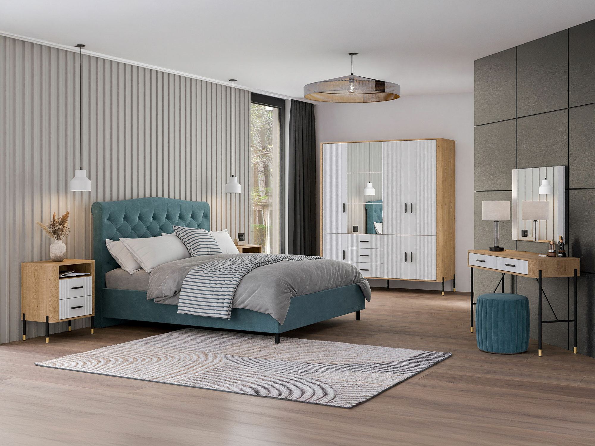 Noćni ormarić Flosora 142 (Bijela)