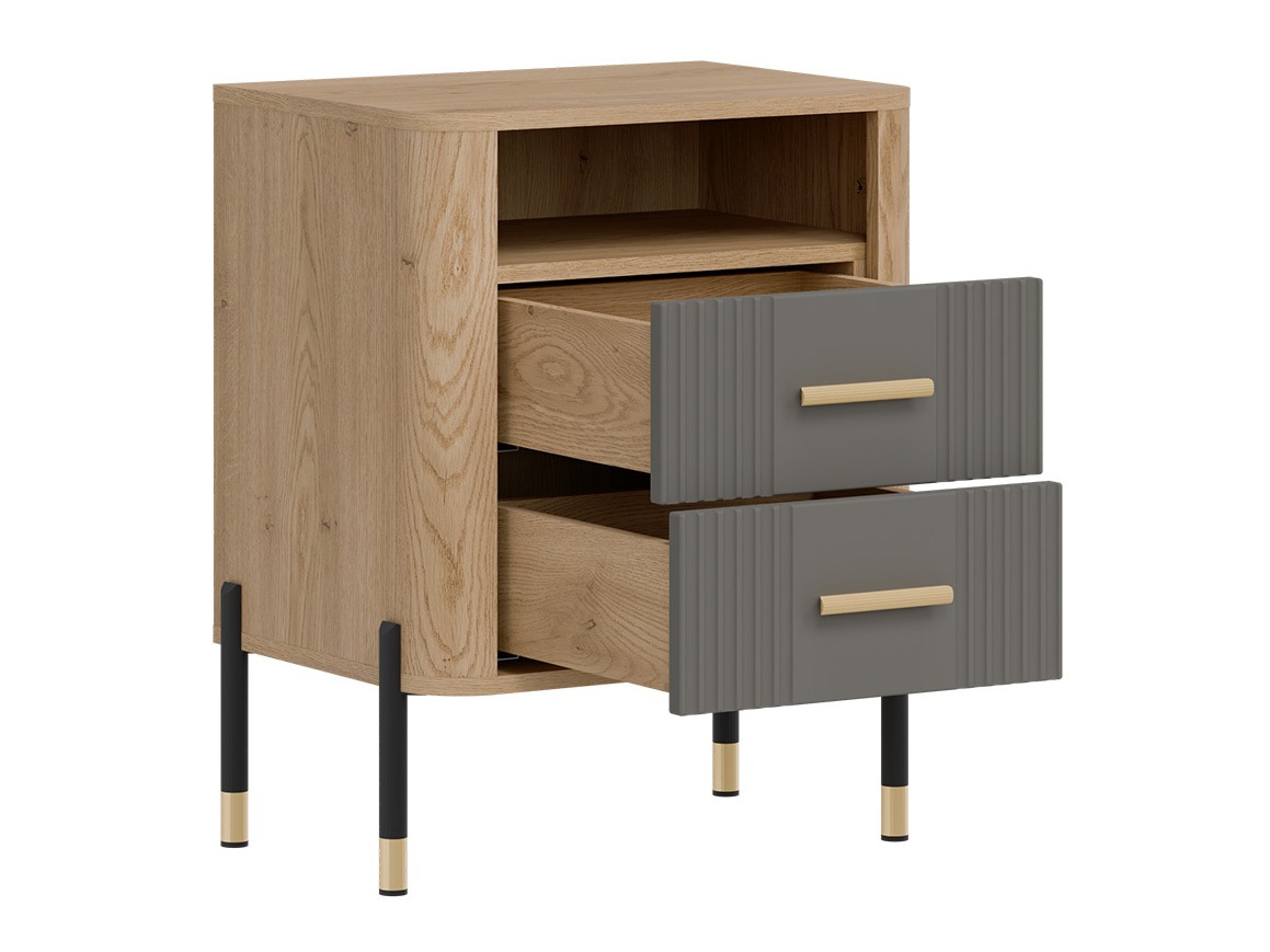 Noćni ormarić Flosora 142 (Siva)