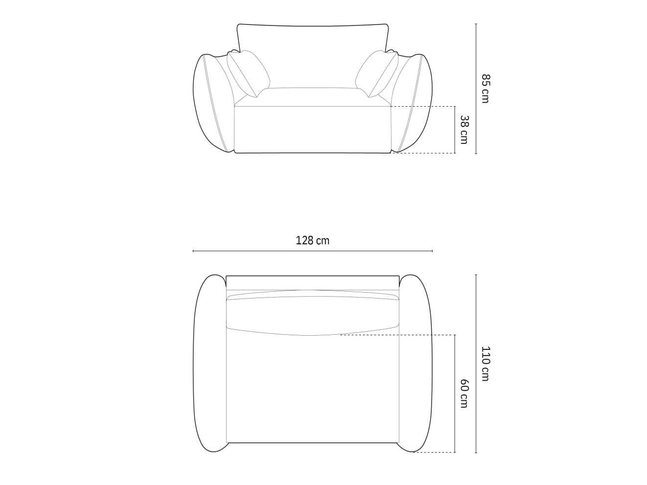 Fotelja Belenoe 103 (Bluvel 40)