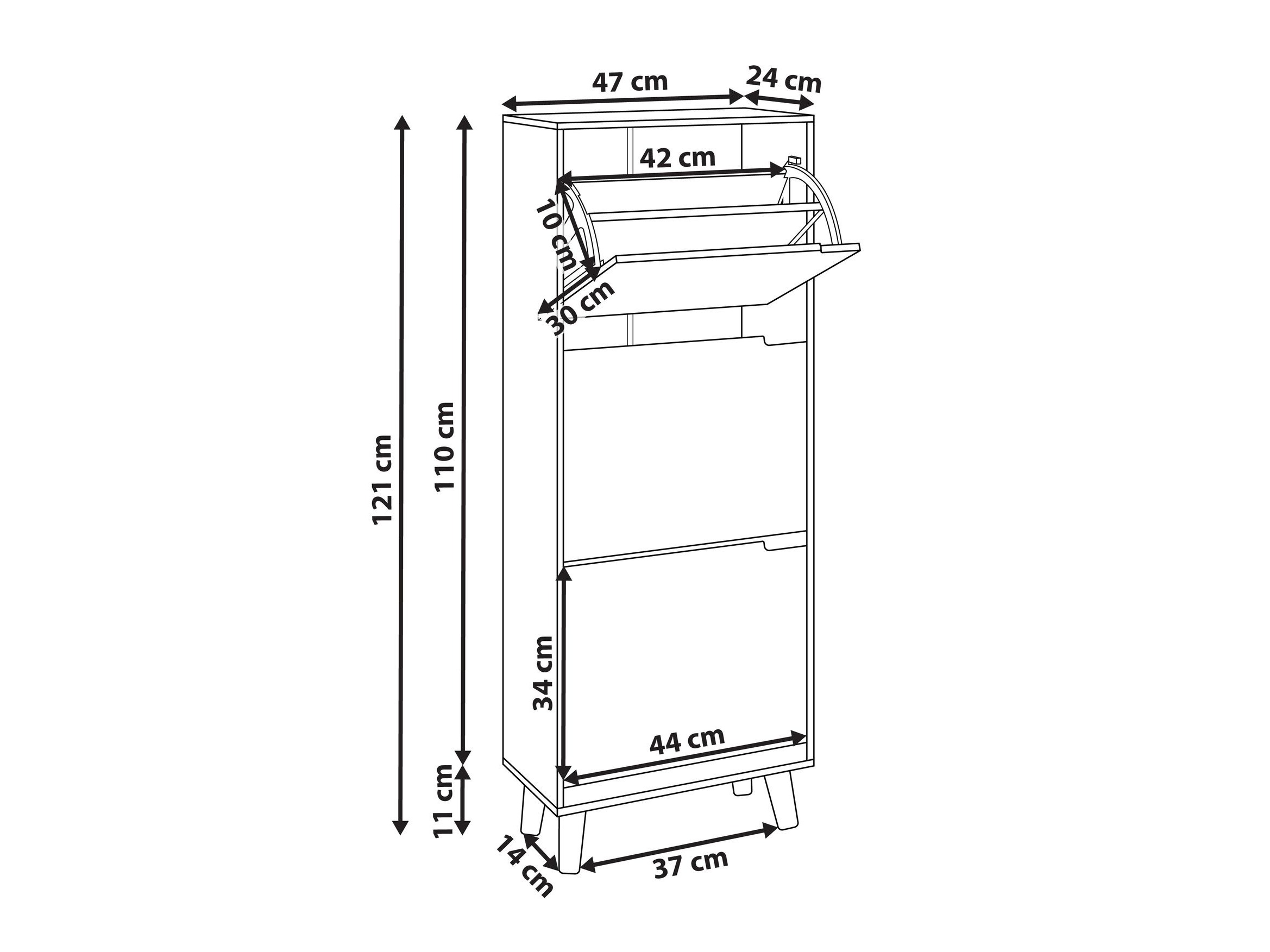 Ormarić za cipele Berwyn 2811