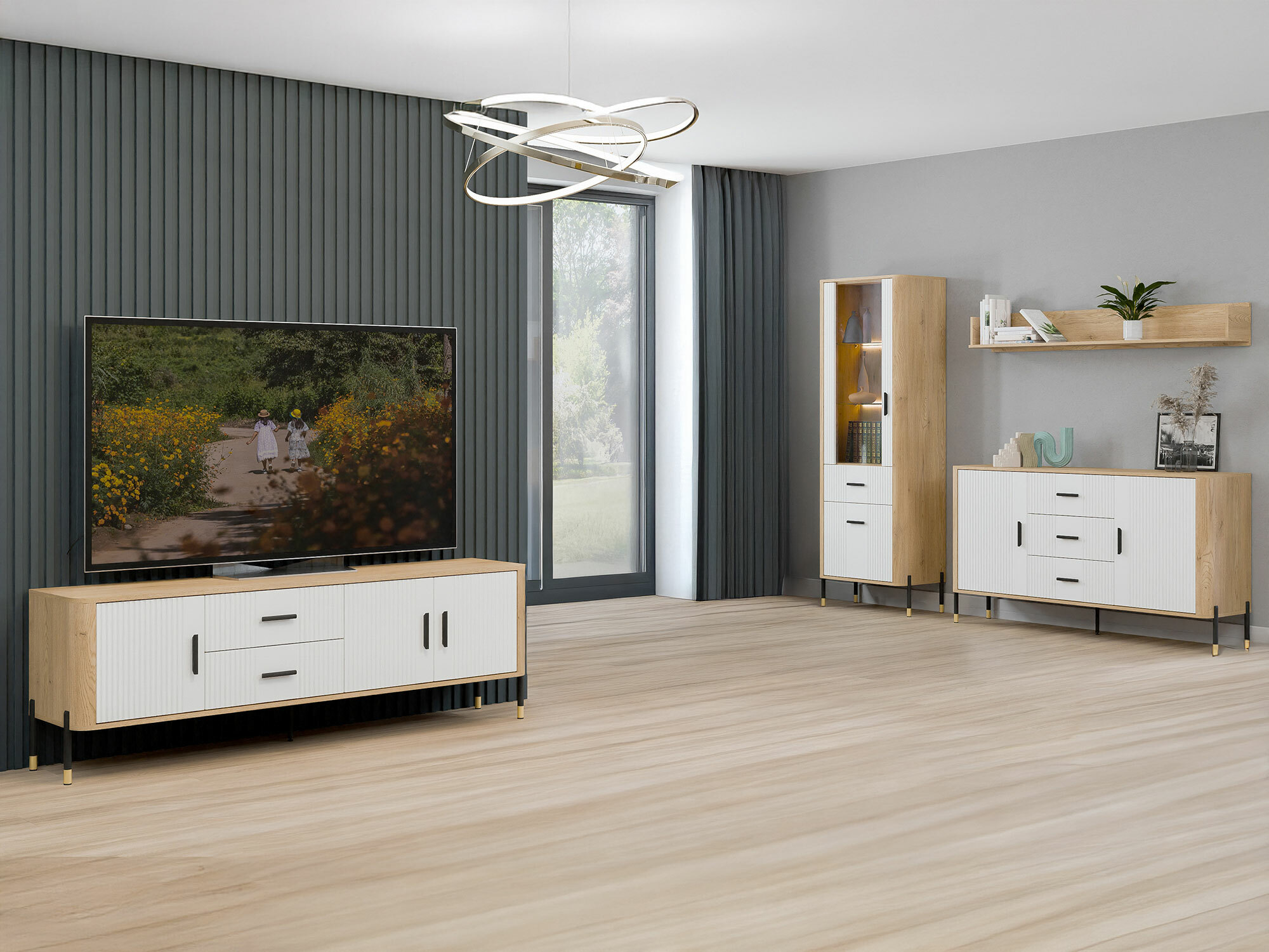 Set za dnevni boravak Flosora 148 (Bijela)