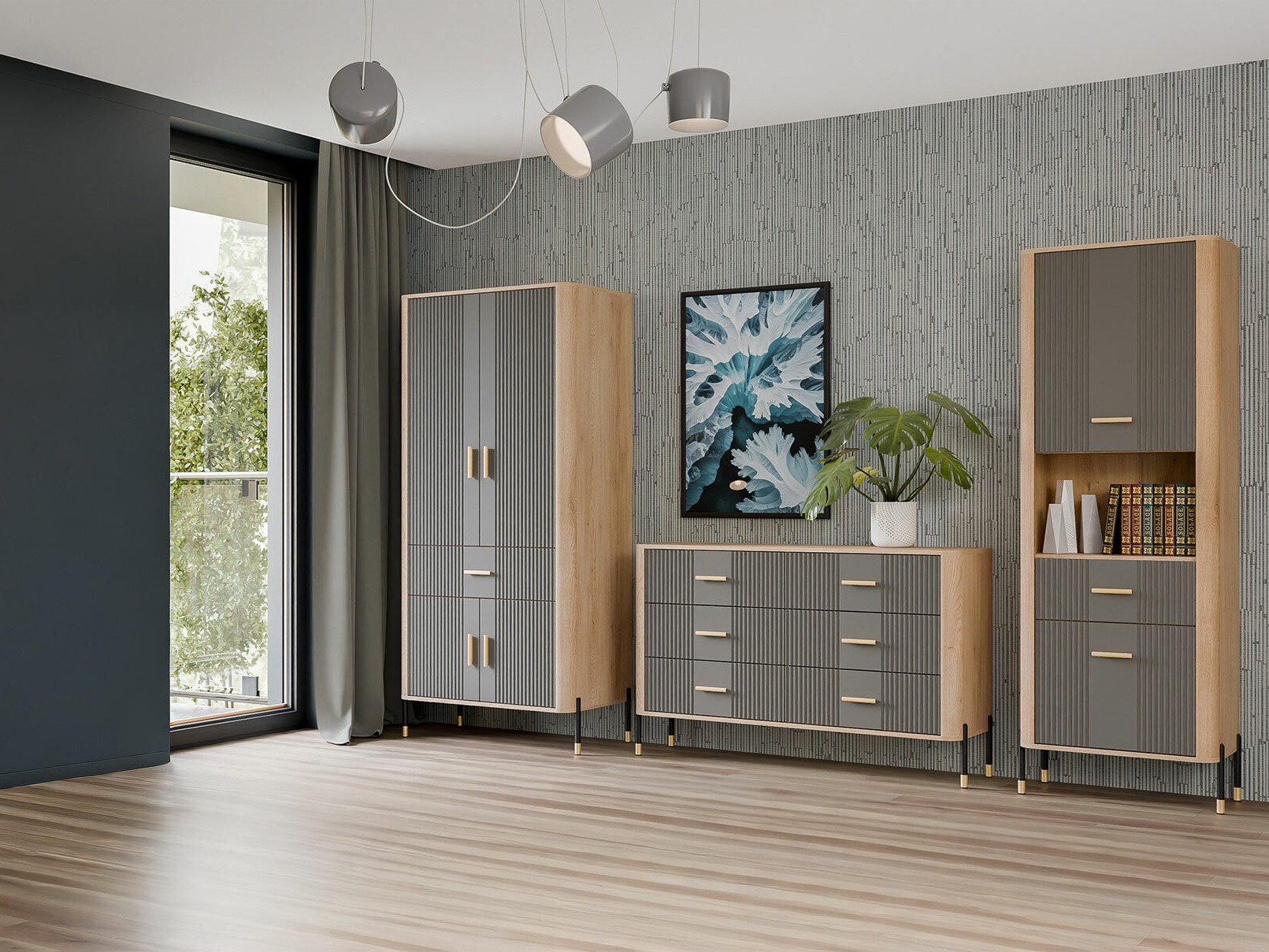 Set za dnevni boravak Flosora 149 (Siva)