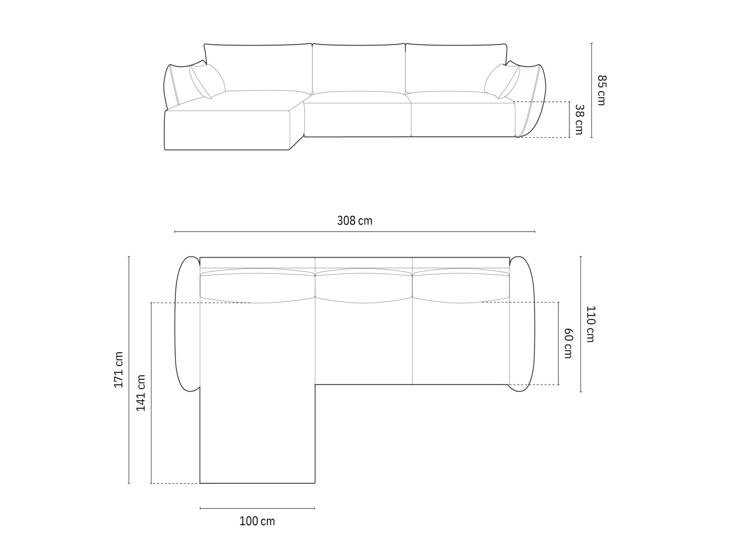 Kutna garnitura Belenoe 105 (Bluvel 22)