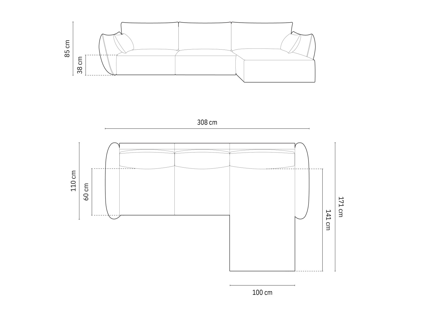Kutna garnitura Belenoe 105 (Bluvel 22)