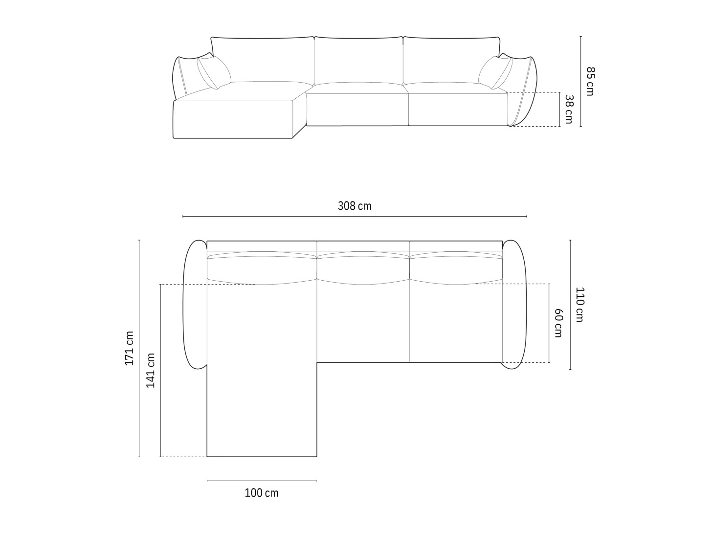 Kutna garnitura Belenoe 105 (Bluvel 68)