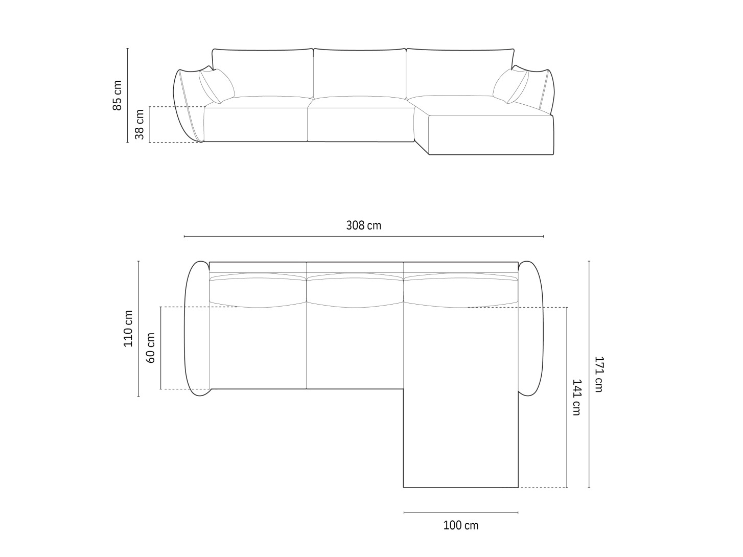 Kutna garnitura Belenoe 105 (Bluvel 68)