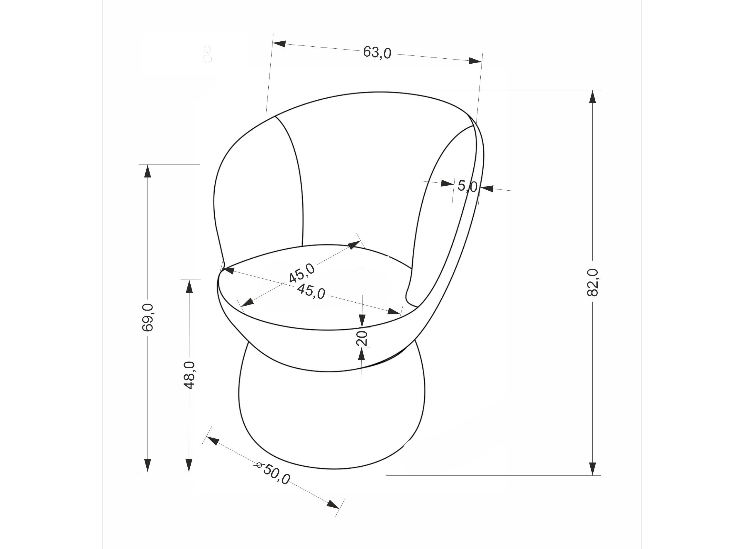 Stolica Houston 2082 (Bež)